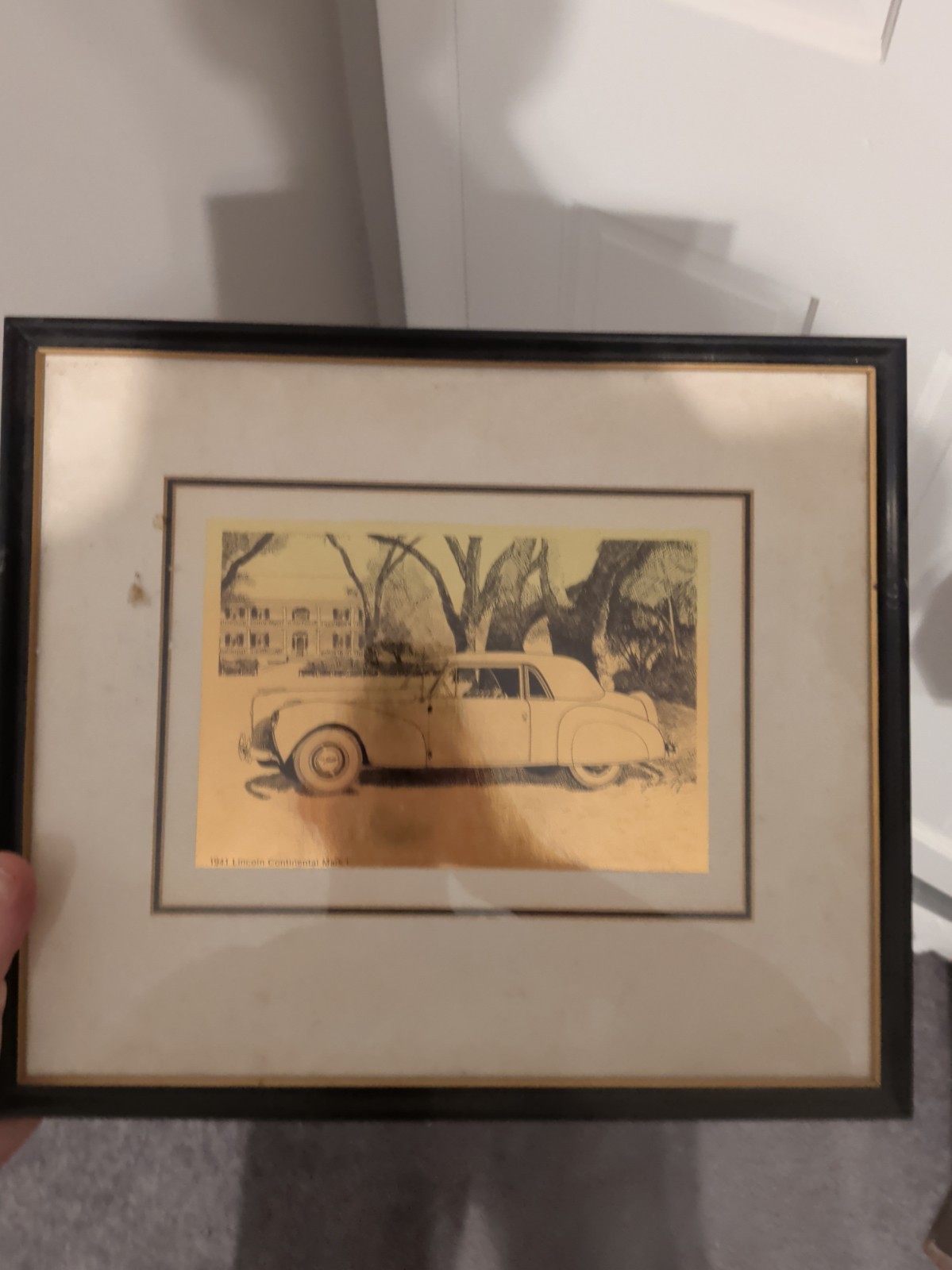 Gold Foil 1941 Lincoln Continental Mark I