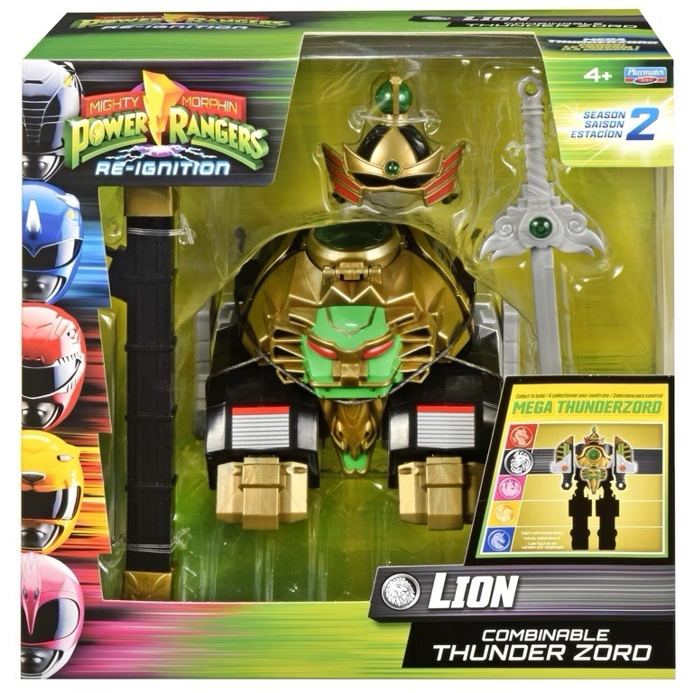 Hasbro Mighty Morphin Power Rangers Re-Ignition Lion Thunderzord Sword 2024