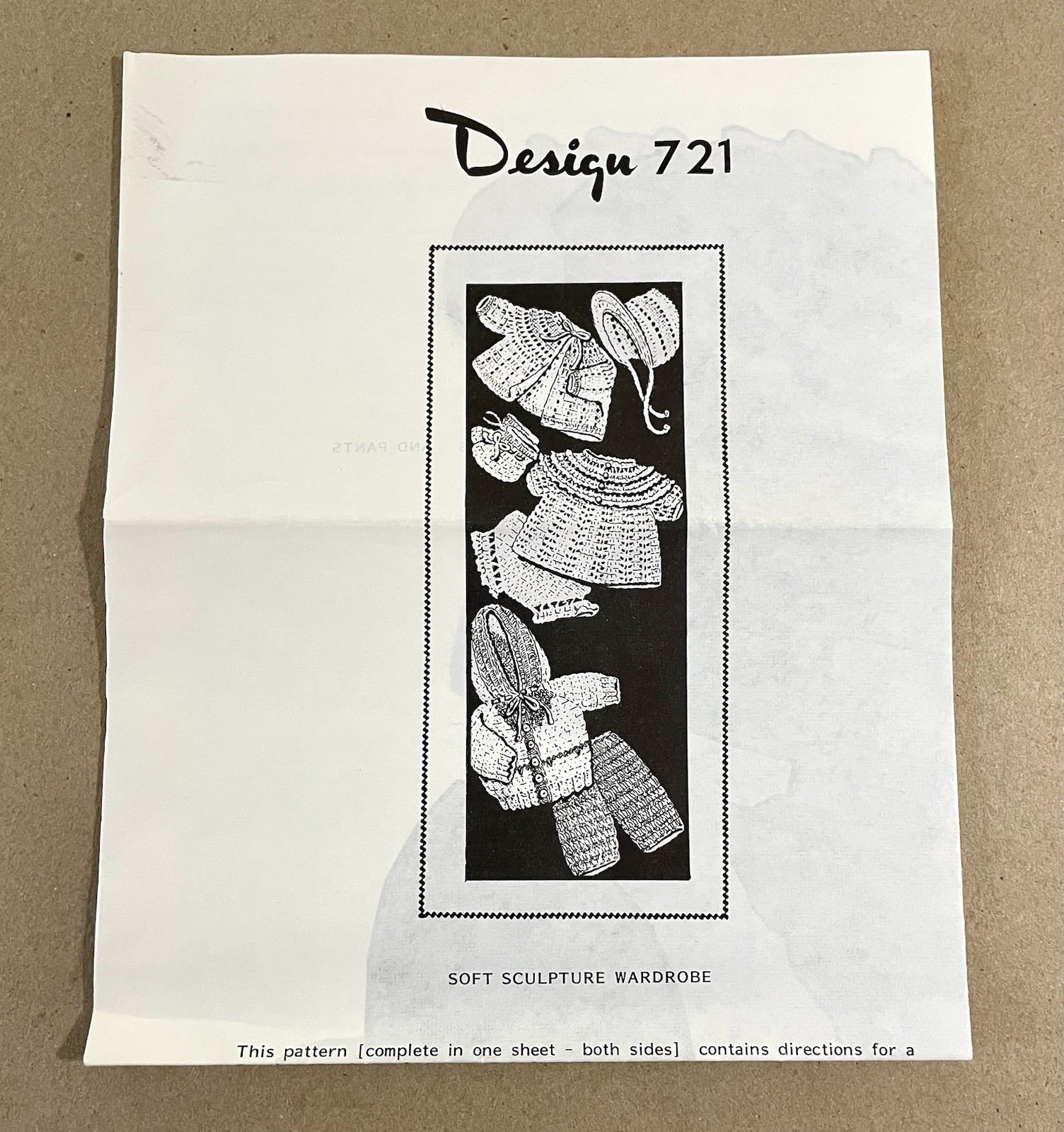 Design #721 Vintage Crochet Wardrobe, 18\