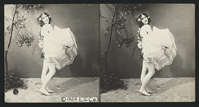 Summer Woman Model c1900 Old Photo 3