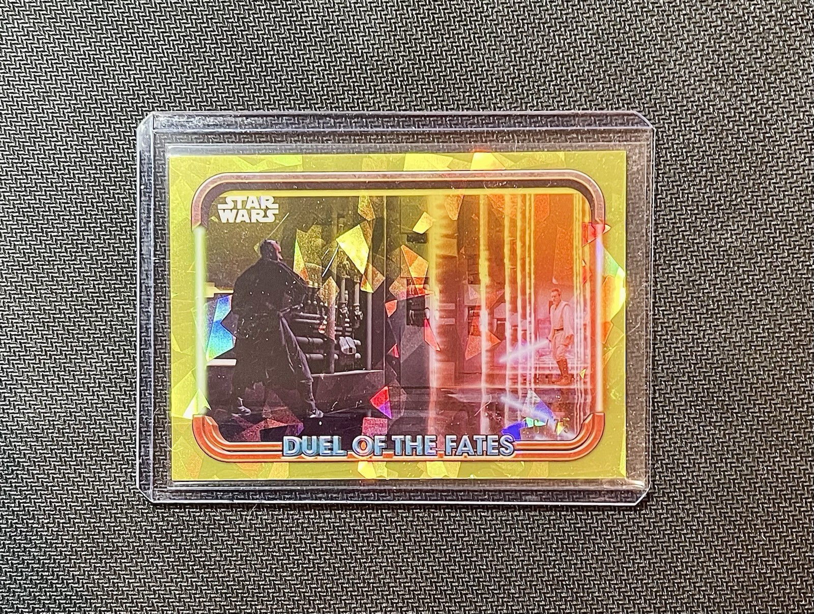 2024 Topps Chrome Sapphire Star Wars Duel Fates DF-12 Yellow /75