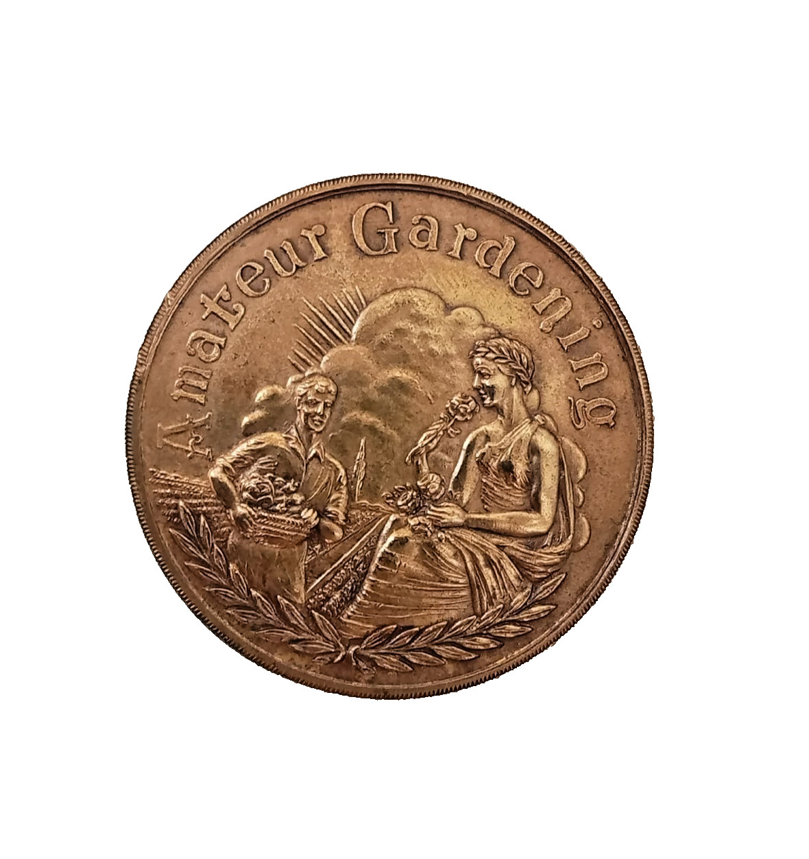 Vintage 1920s Amateur Gardening Horticulture Medal