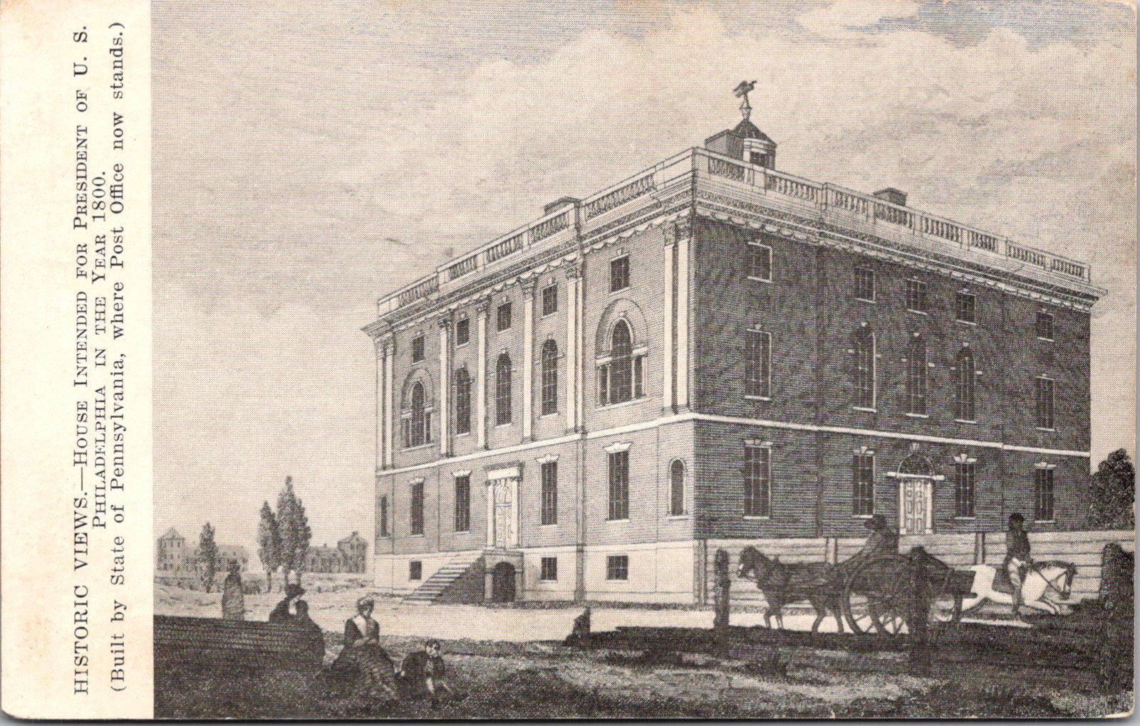Historic Views House Intended For President of U. S. Vintage Postcard TPX14 