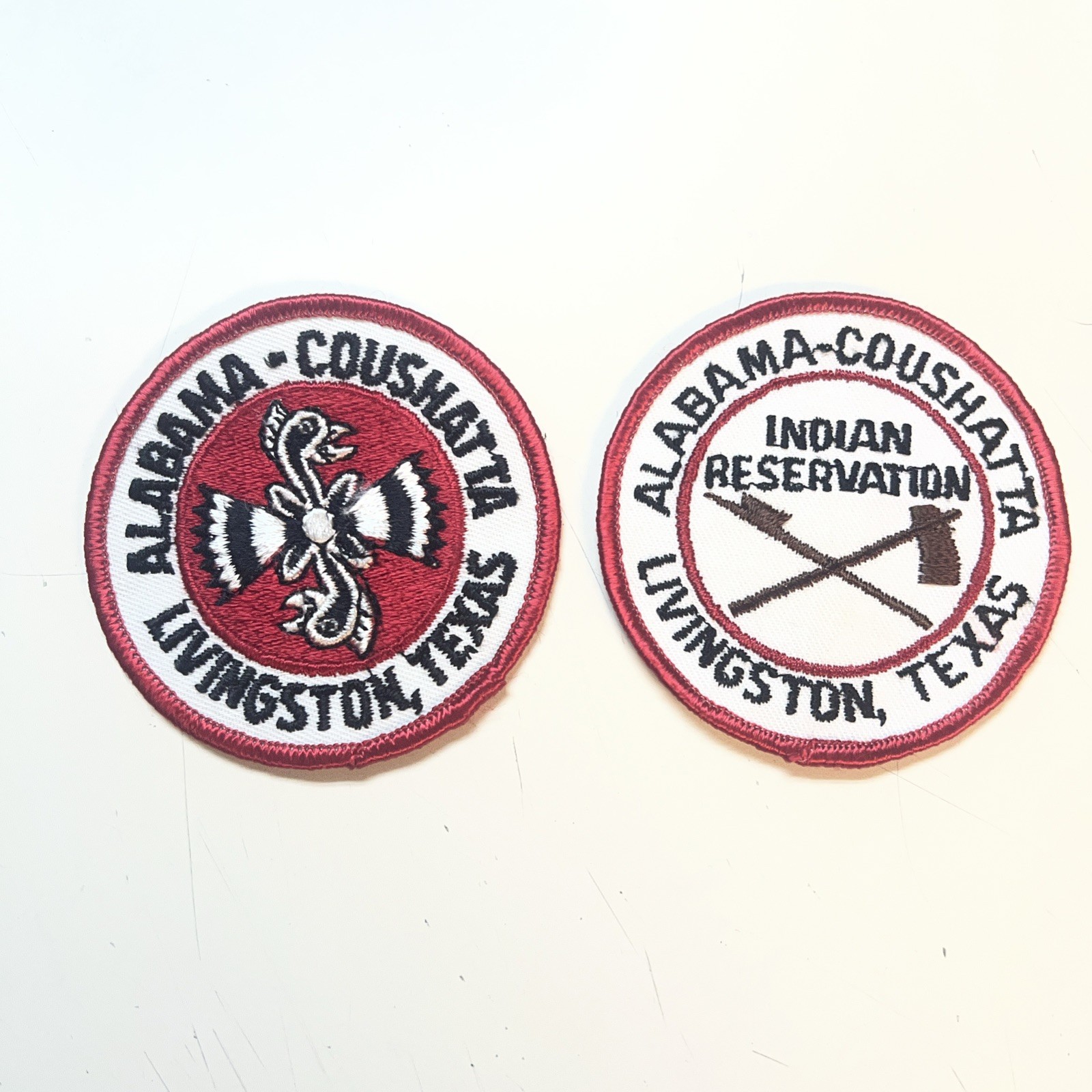 Vintage Alabama-Coushatta Tribe Patch, Livingston, Texas