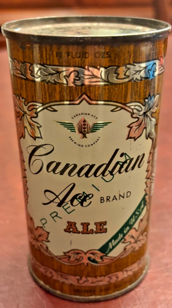 SWEET Canadian Ace Ale “Premium” Flat Top~B.O.~Canadian Ace Brewery~Chicago, IL