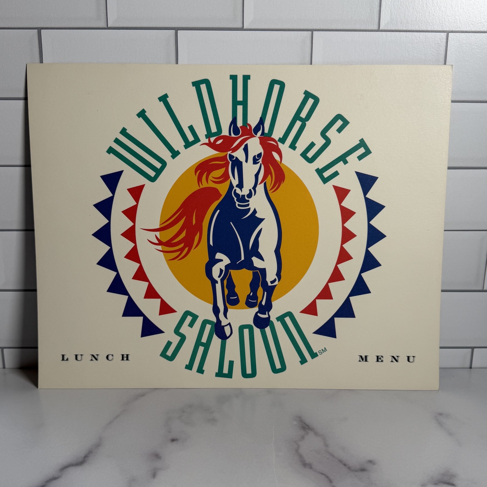 Vintage Wildhorse Saloon Lunch Menu 1994 Nashville Restaurant