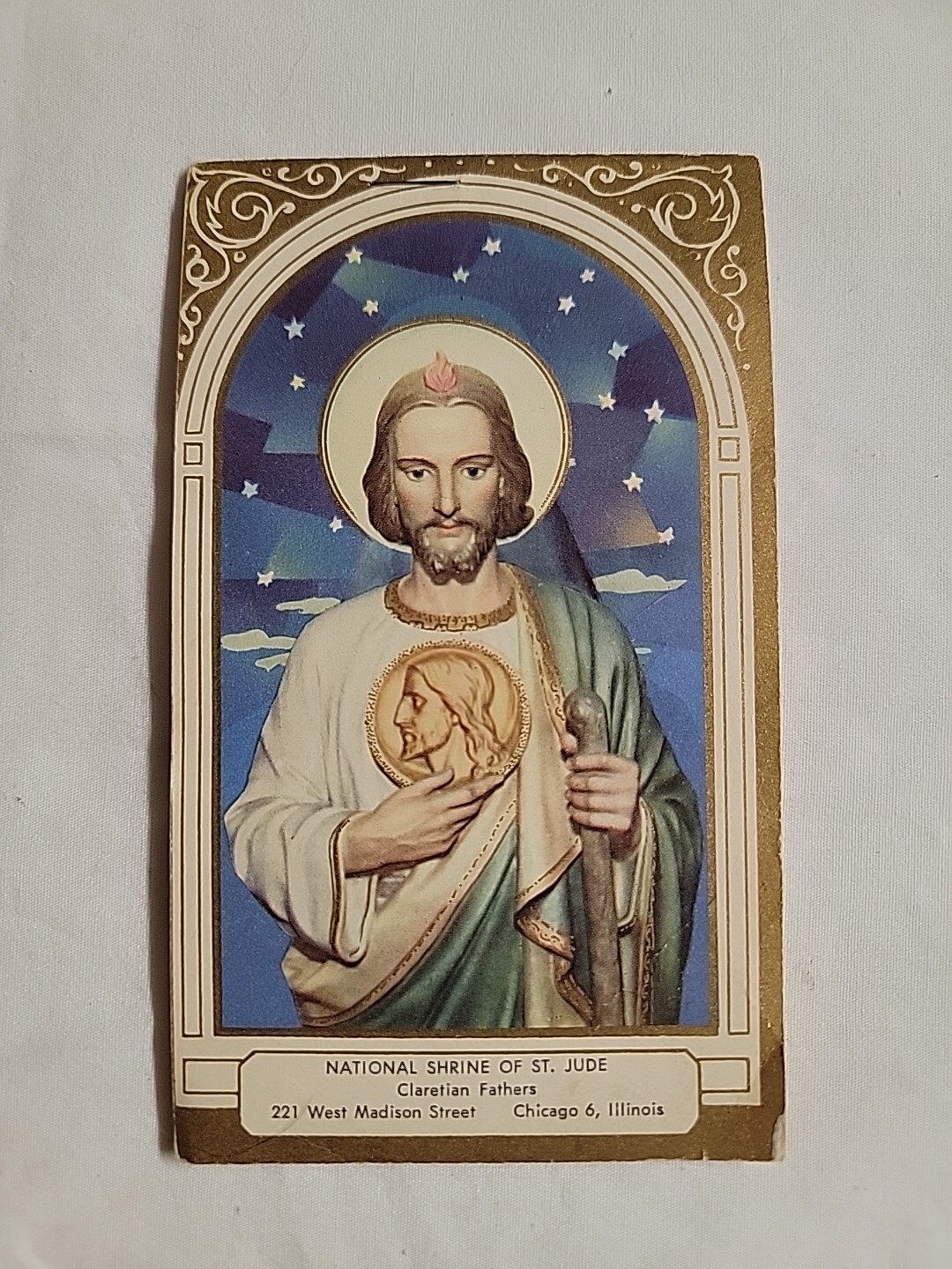 Very Rare Book Of Stamps Cleritan Father\'s St. Jude St. Anthony Chicago Vintage 