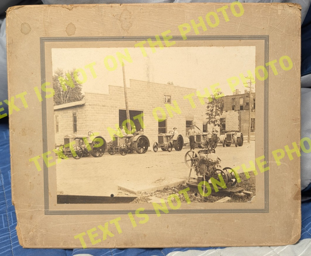 Original Samson Antique Tractor Cabinet Photo - Real Photo Authentic