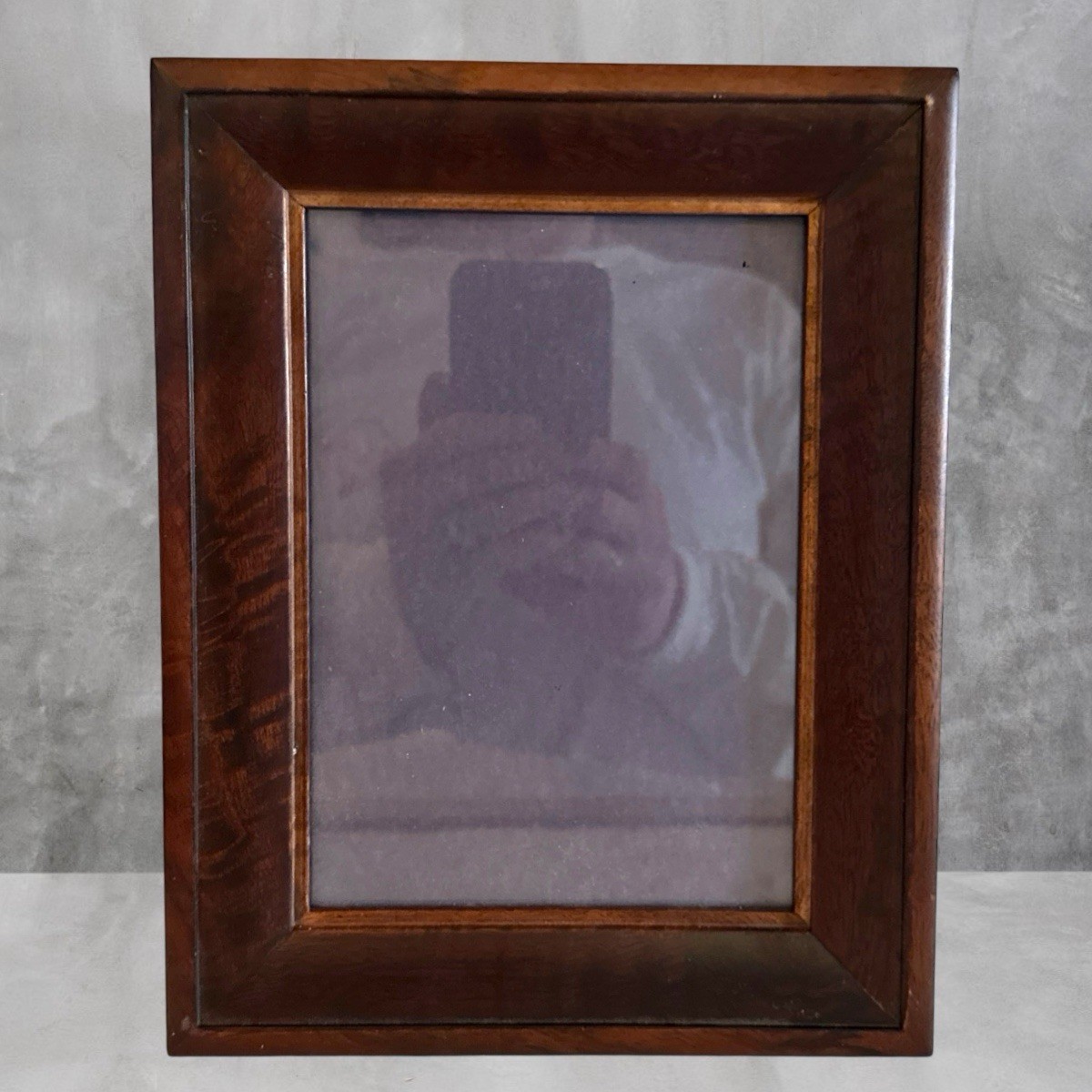 VINTAGE BURLED WOOD 5X7 FRAME