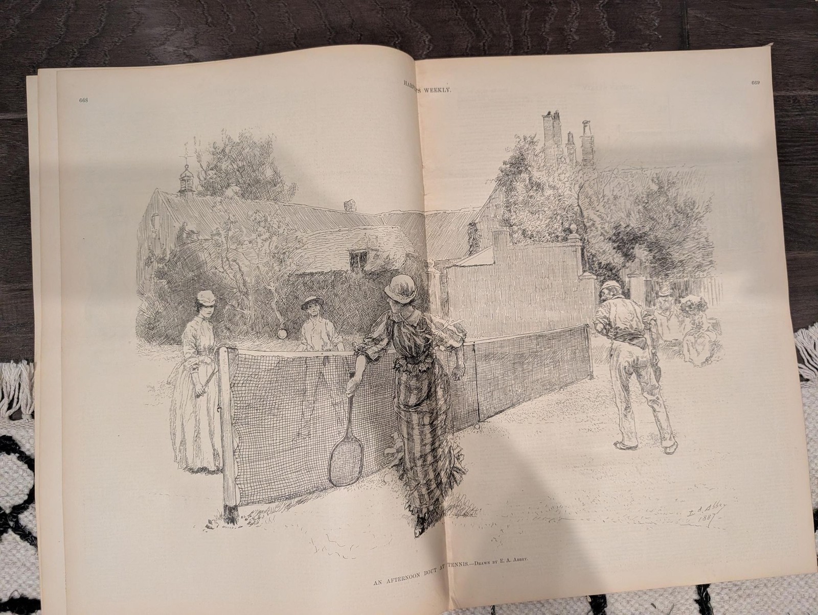 Harper’s Weekly – September 17, 1887 – Remington, Tennis, Hudson River Tunnel