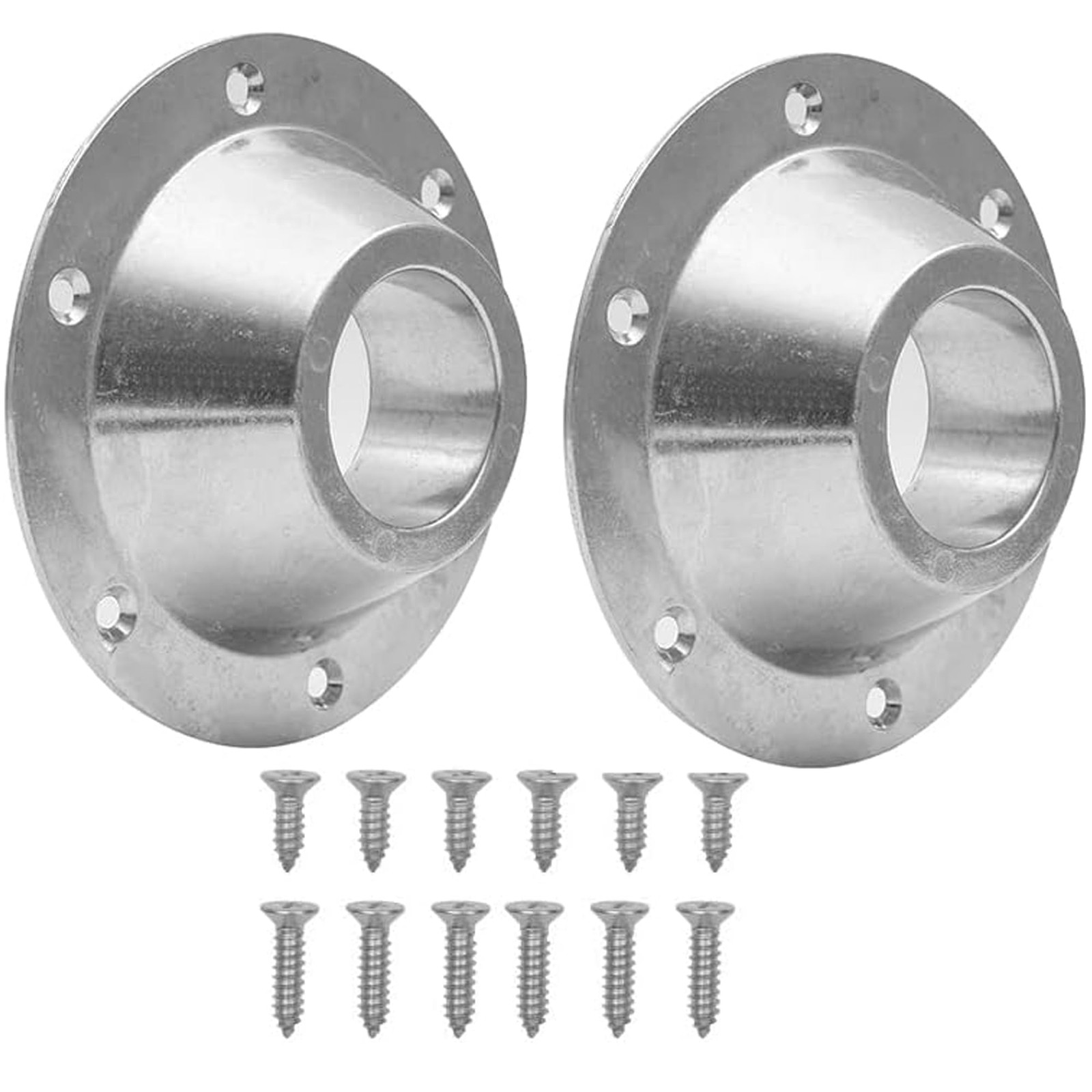 TonGass (2-Pack, Sliver) Aluminum RV Table and Floor Standard, Sliver 