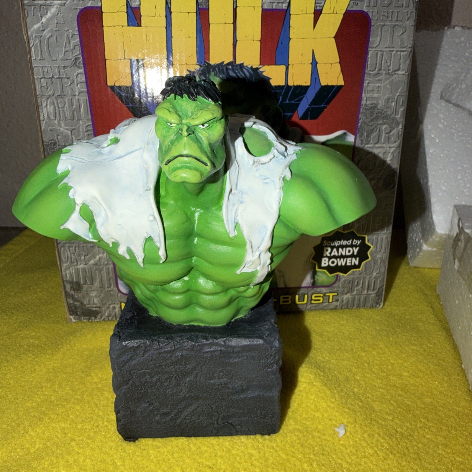 Vintage Marvel The INCREDIBLE HULK Bust   RANDY BOWEN Limited edition  #910/300 