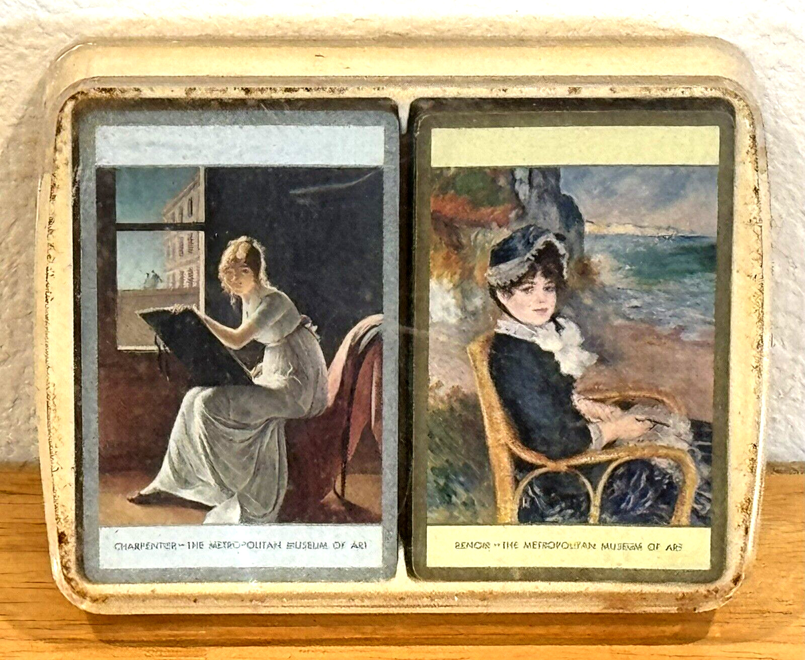 VINTAGE METROPOLITAN MUSEUM OF ART CARPENTIER RENOIR SOUVENIR PLAYING CARDS VINTAGE METROPOLITAN MUSEUM OF ART CARPENTIER RENOIR SOUVENIR PLAYING CARDS