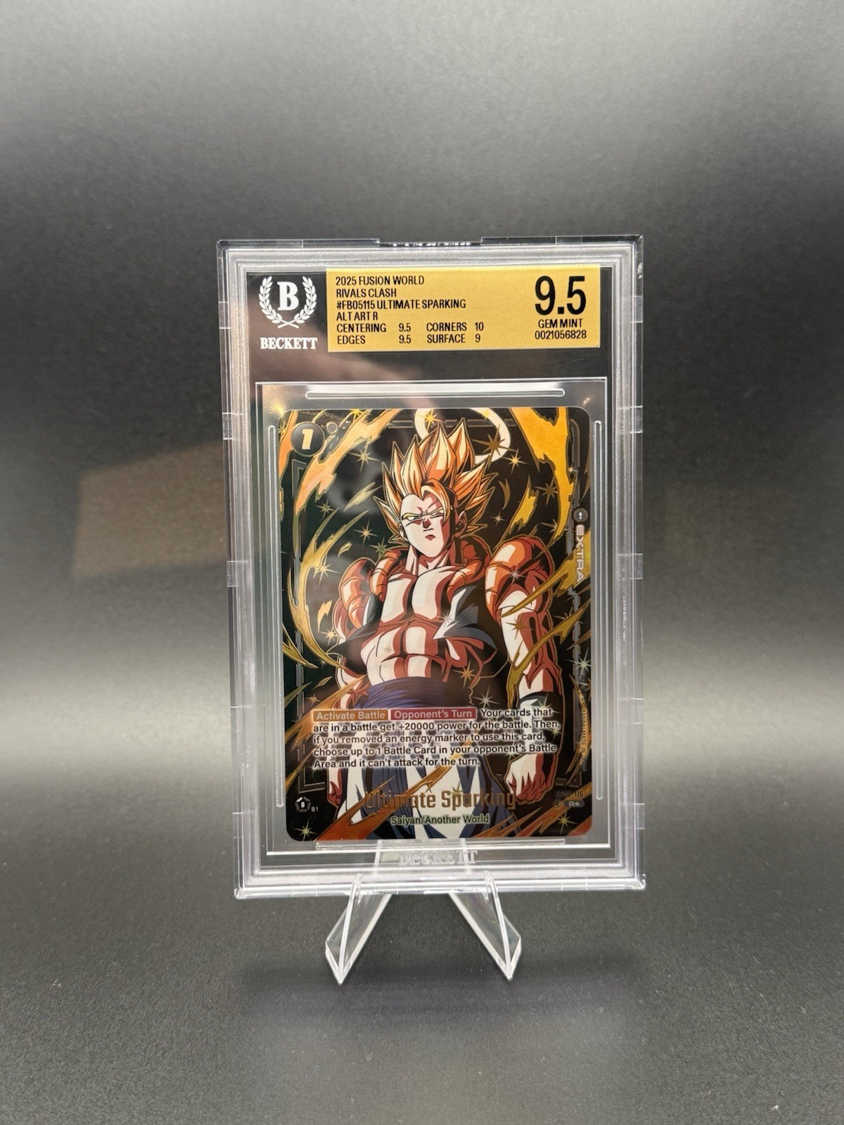 Dragon Ball Gogeta FB05-115 Ultimate Sparking Alt Art BGS 9.5