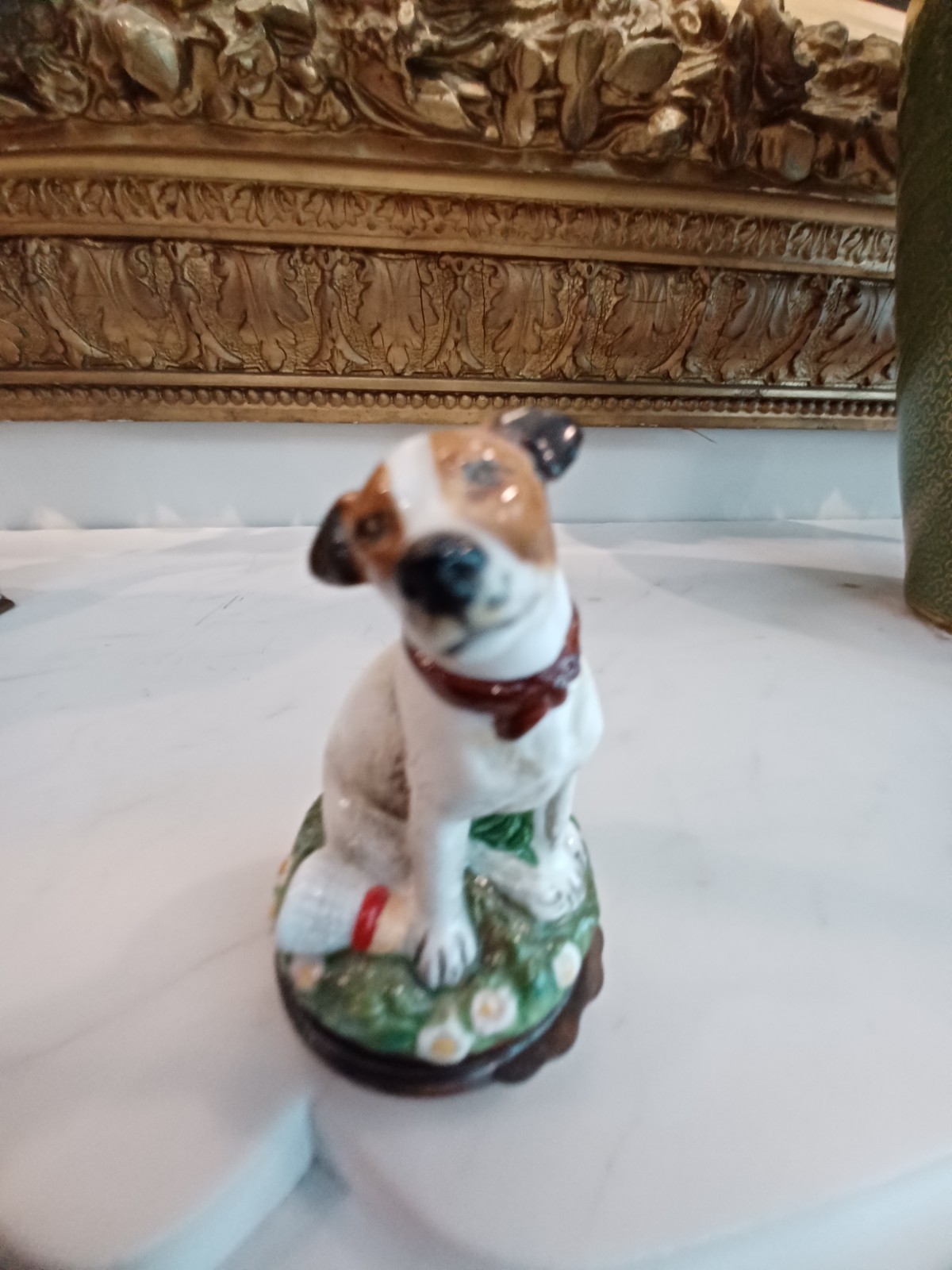 HD London Vintage Jack Russell Terrier Dog Trinket Box, 2.5 inches tall