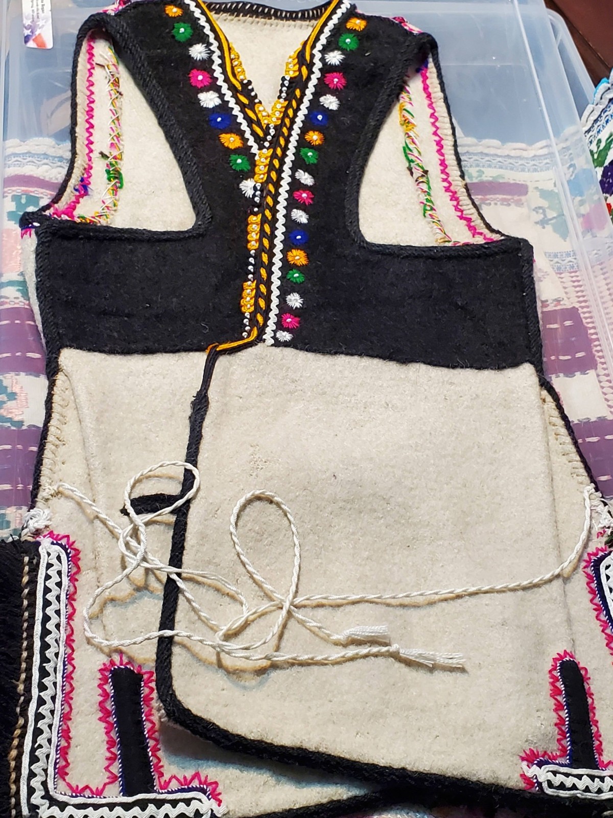 Antique traditional N Macedonian costume from Ohrid