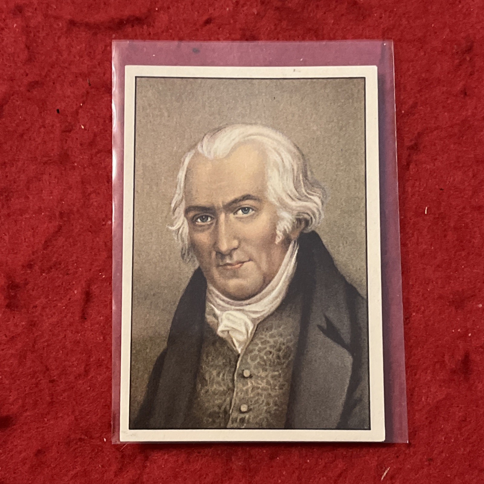 1938 Gutermann “Famous Men Through The Ages” JAMES WATT Trade Card #60  EX