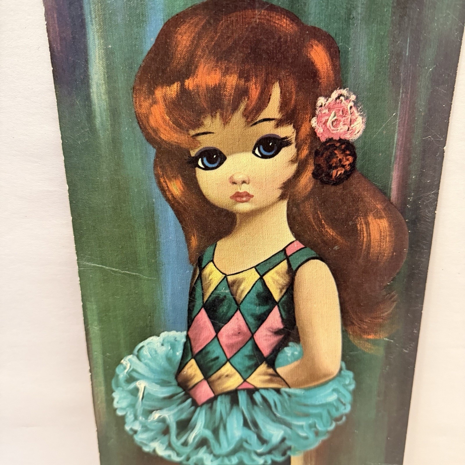 Soroka Eden Big Eyes Girl 1960 Lithograph MCM Wall Art Decor 15\ Soroka Eden Big Eyes Girl 1960 Lithograph MCM Wall Art Decor 15\