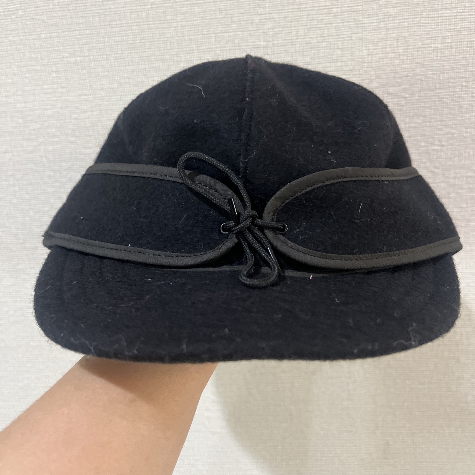 Vintage Leinenkugel’s Beer Stormy Kromer Cap, Black Size 7 5/8