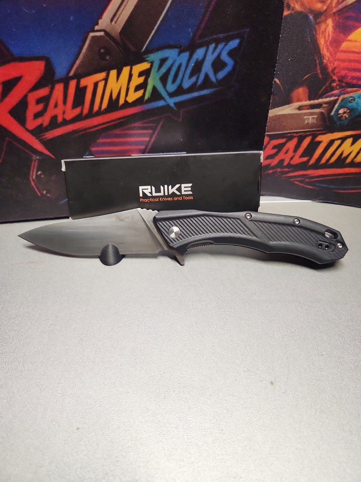 Ruike Ball Bearing Pivot Pocket Knife D198-PB Folder 8Cr13MoV FRN 9