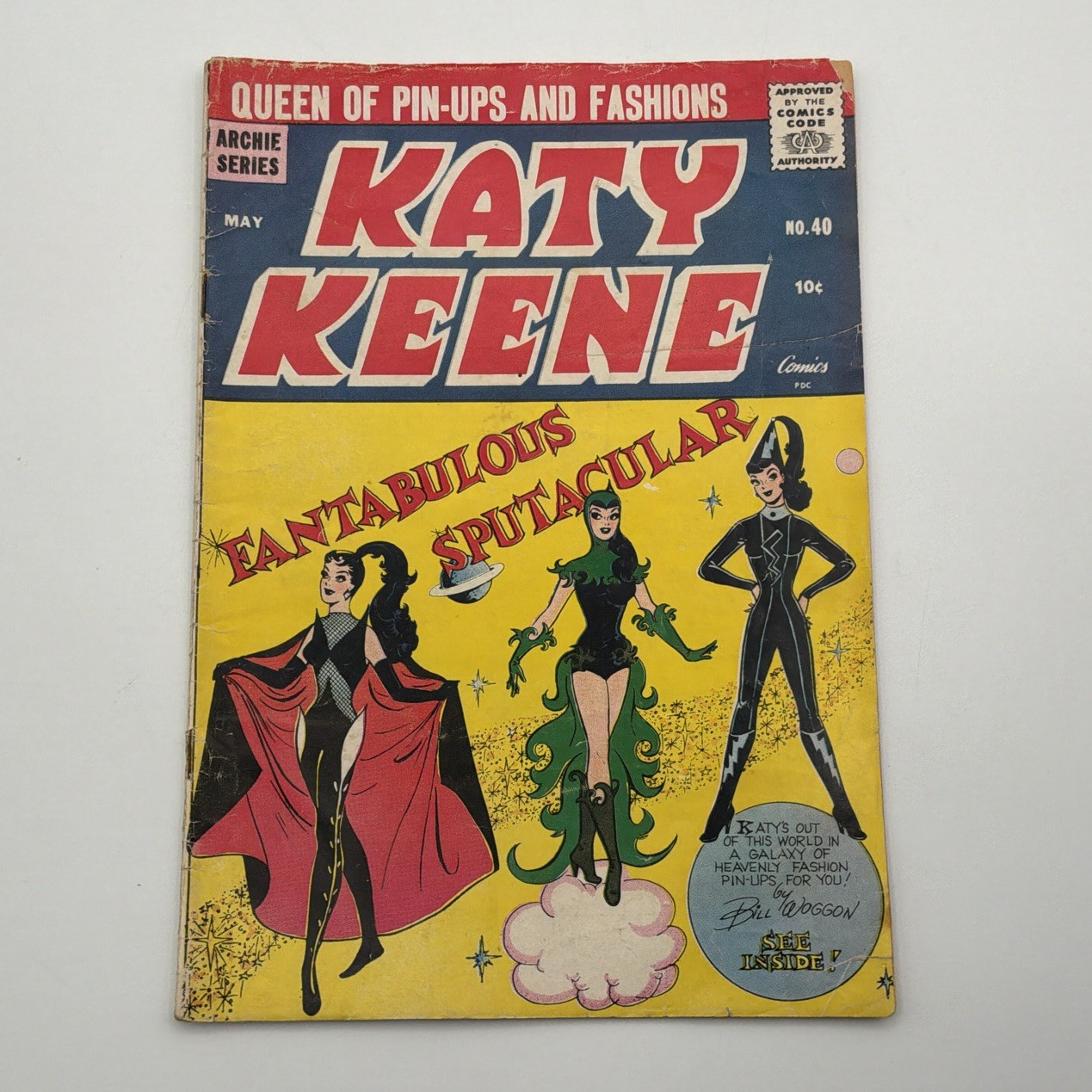 Katy Keene #40 Archie Comics 1958 Paper Dolls Pin-Ups Science Fiction Issue