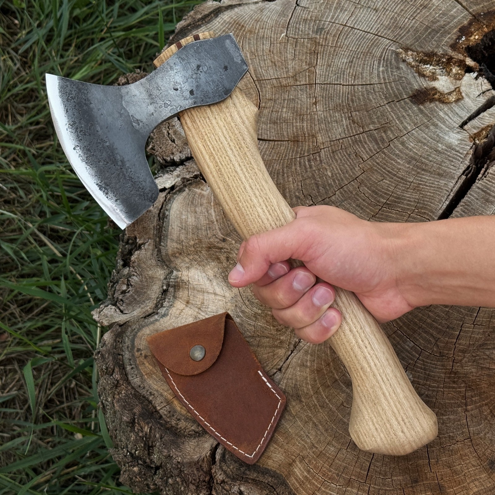 Spoon Carving Axe. Chopping Axe for Woodworking. Sharp Carbon 52100 Blade