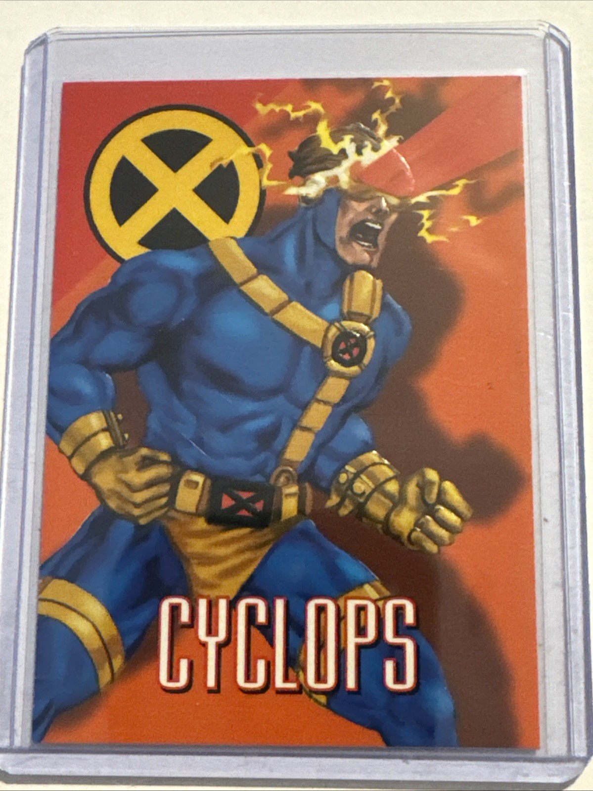 1996 Fleer Skybox Marvel Vision Embossed #30 Cyclops 1996 Fleer Skybox Marvel Vision Embossed #30 Cyclops