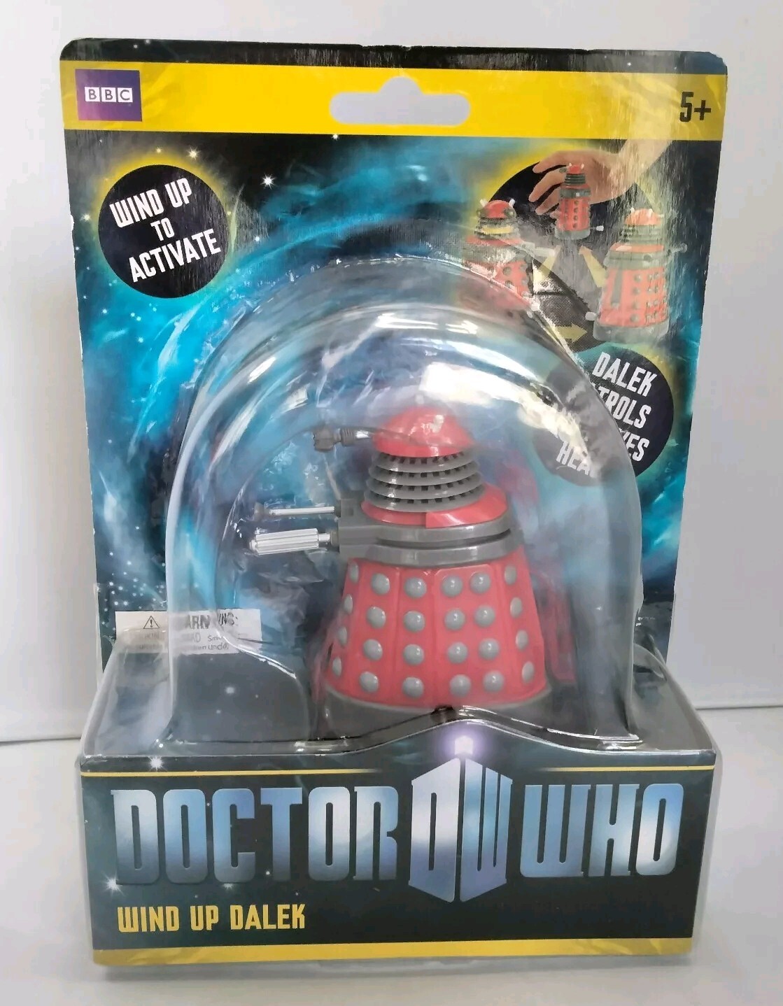 Bluw DOCTOR WHO Wind Up RED DALEK (Moves Foward & Spins 360) 2011 NEW Sealed