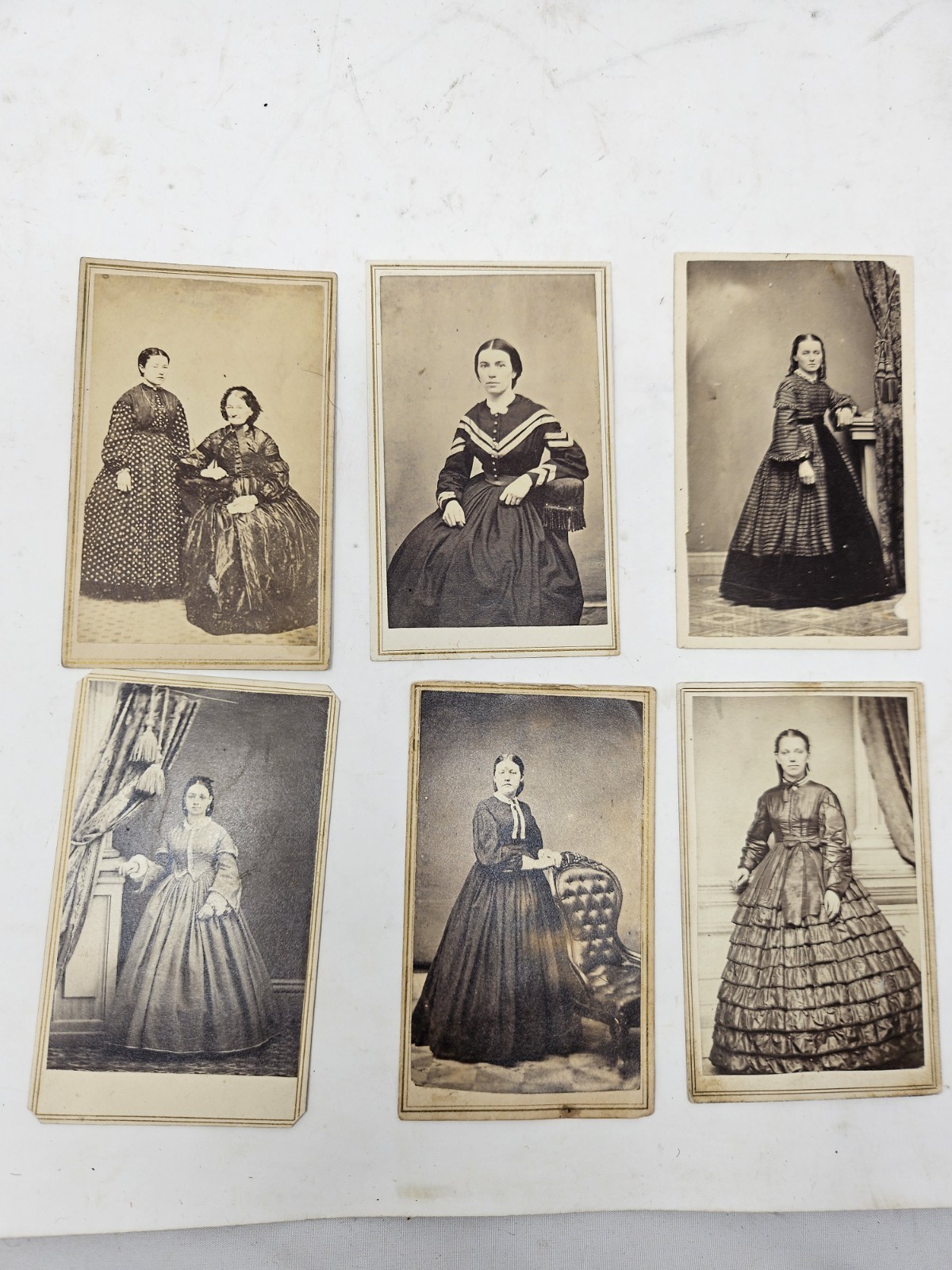 Lot of  CDV’s  FASHIONABLE LADIES 1850’s -80’s  Carte de Vista Photos