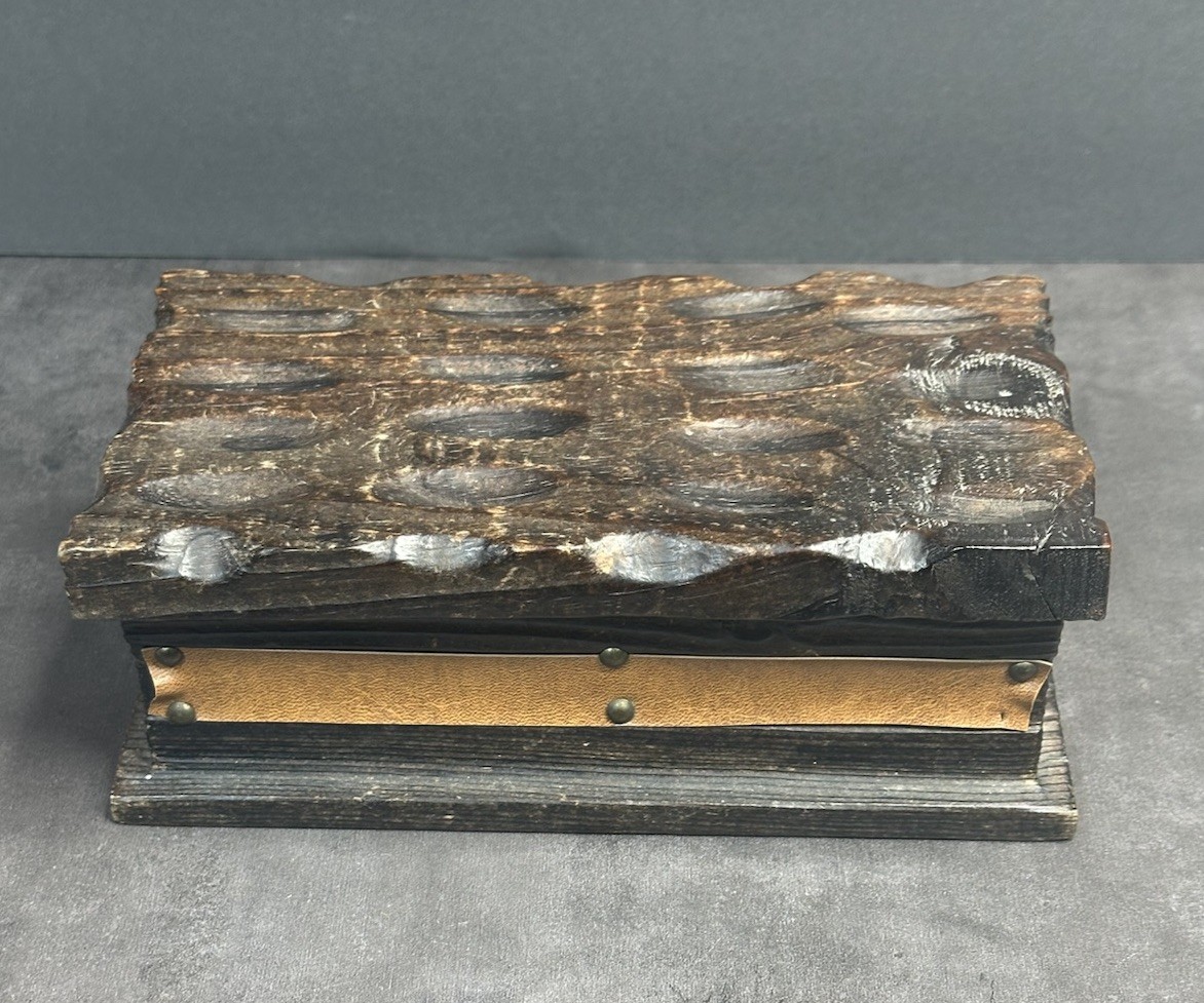 Rustic Wood Handcrafted Distressed Trinket Box with Lid, Decorative  Vintage 