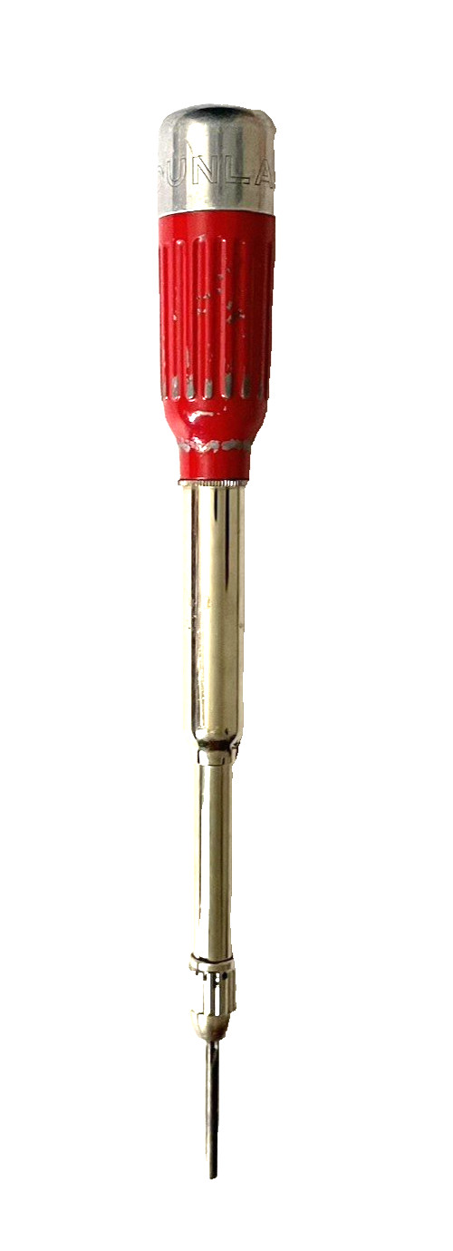 DUNLAP AUTOMATIC PUSH DRILL Vintage Red Handle MADE USA