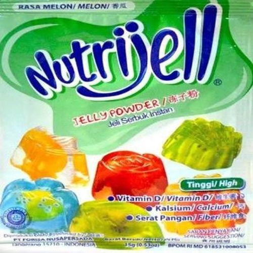 10 pcs of 0.25 oz Nutrijell Jelly powder, so Total Net Weight = 2.5 oz