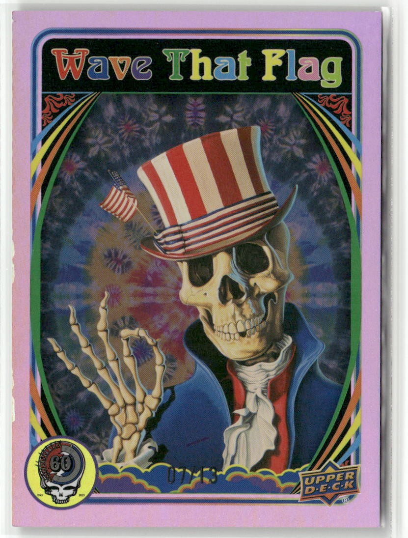 2025 UD Grateful Dead #10 Wave That Flag Dancing Pink 7/13