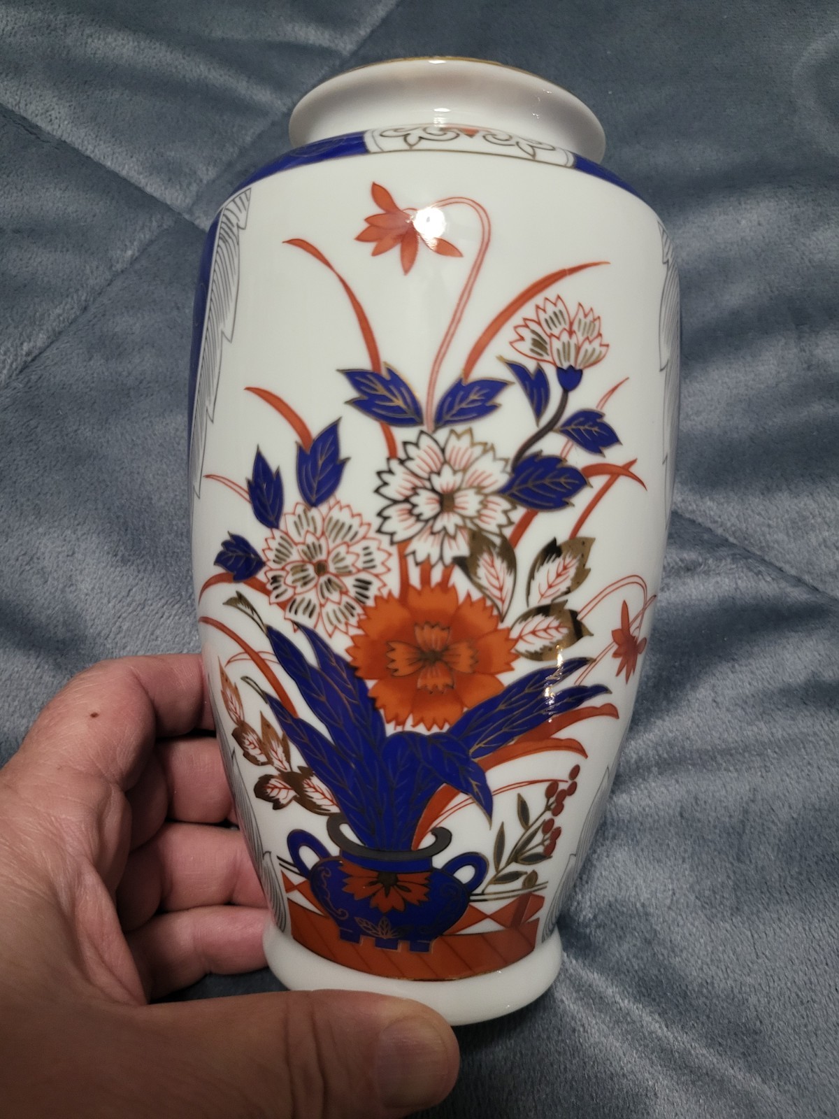 Vintage, Hand Painted Vase, From JAPAN, PORCELAIN, 8\ Vintage, Hand Painted Vase, From JAPAN, PORCELAIN, 8\