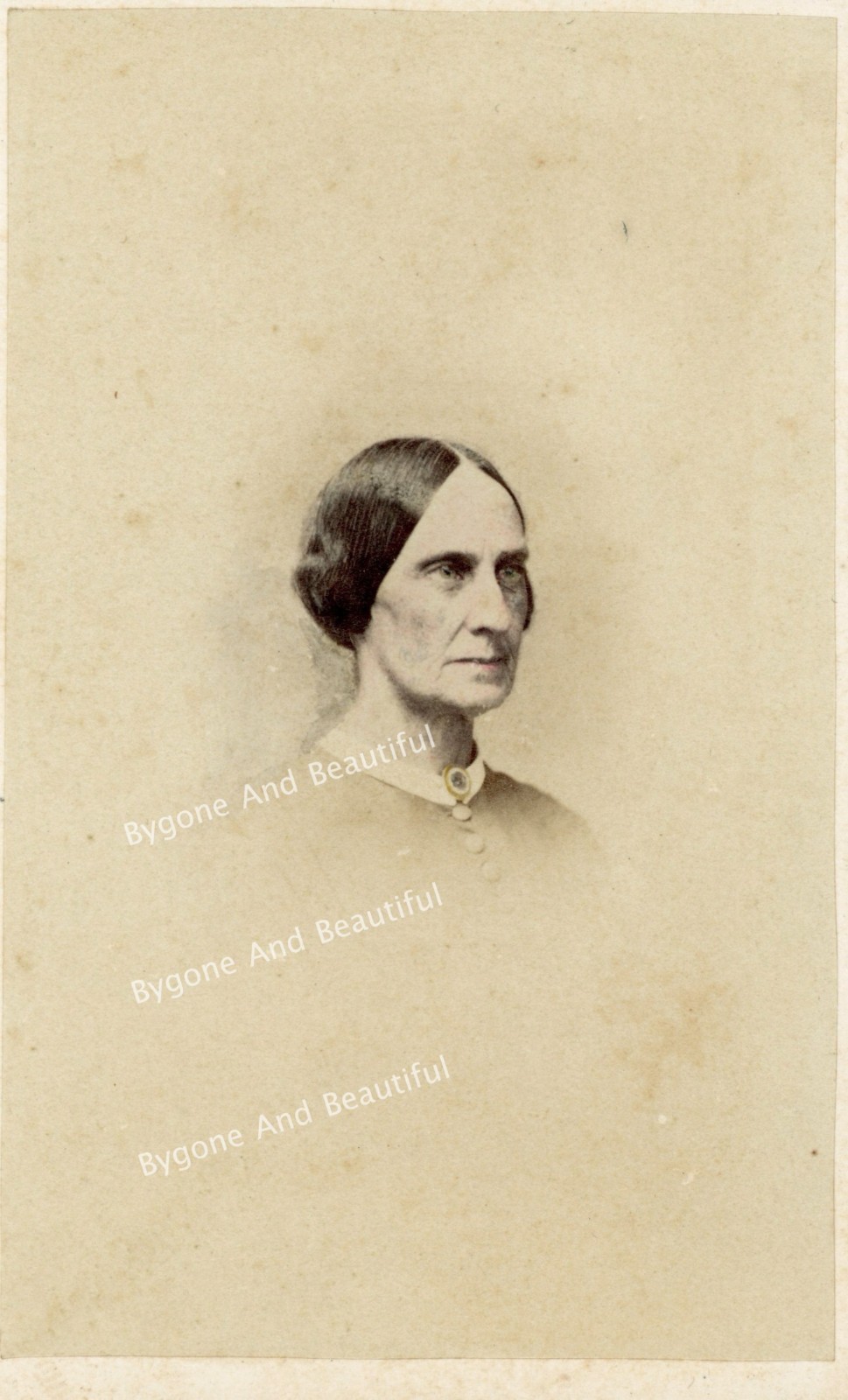 CDV Civil War Stern Woman Tax Stamp C. H. Spieler Philadelphia PA