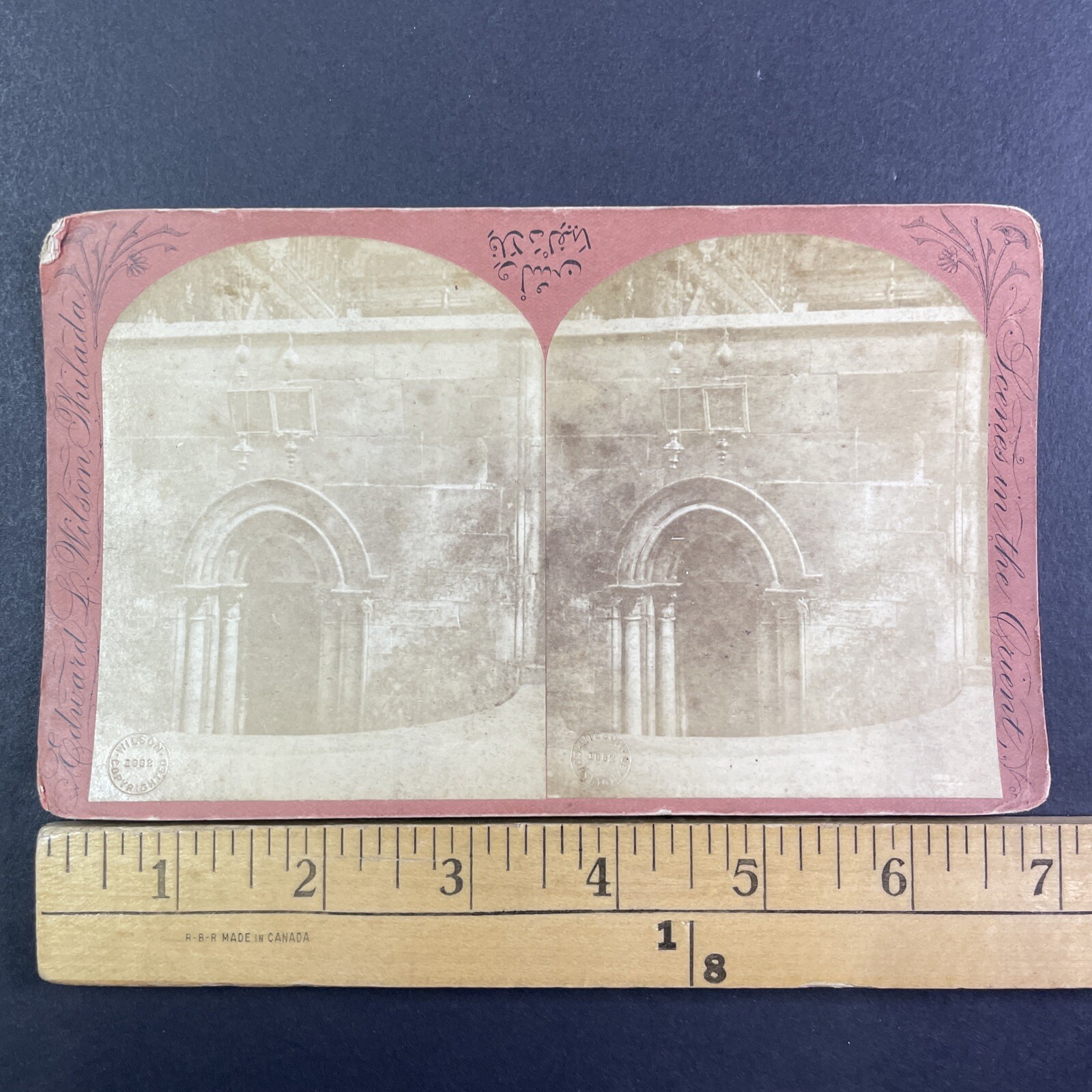 Religious Site Stereoview Edward L. Wilson Philadelphia 1880s Middle East