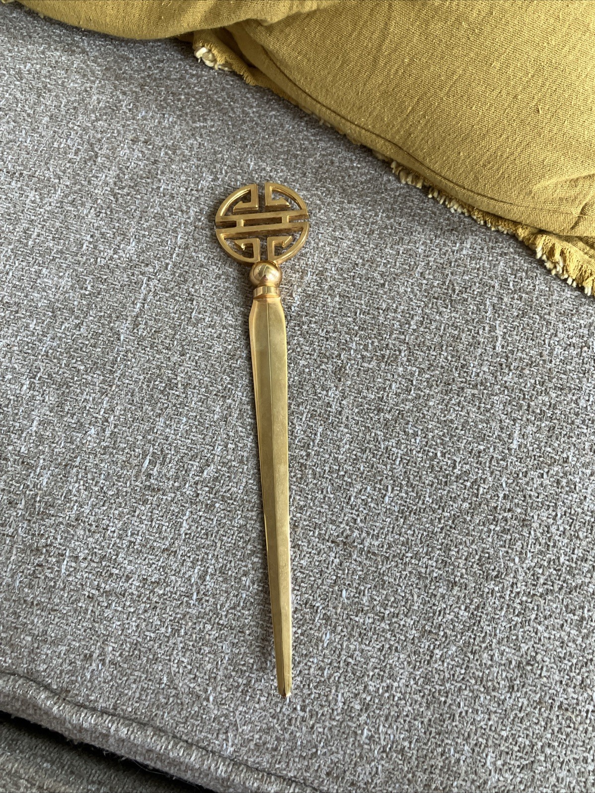 Vintage GUMP’S of San Francisco Gold Plated Letter Opener MADE IN ITALY