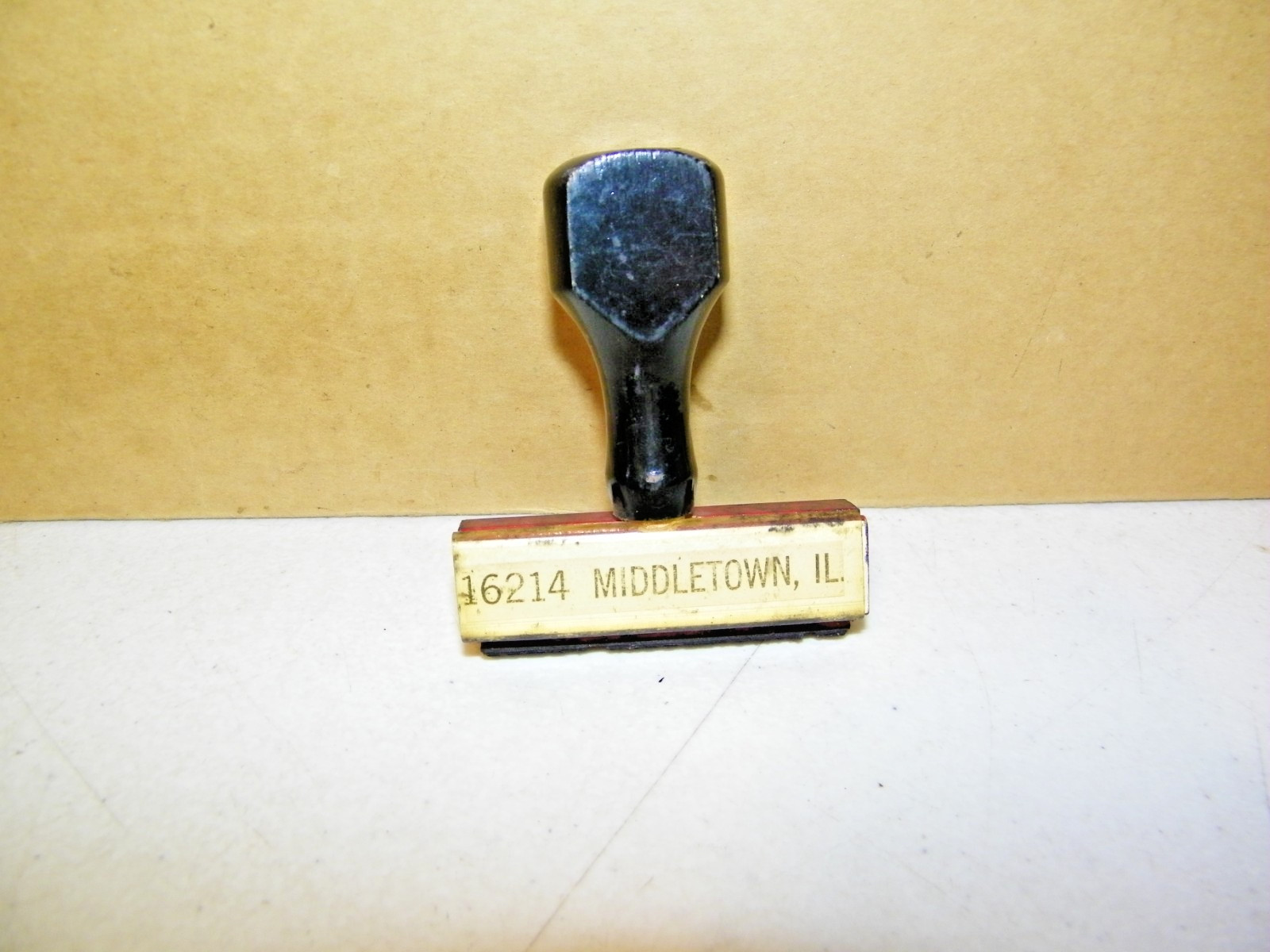 Vintage Railroad Rubber Ink Stamp Middletown ILL. Nice Old Stamp IL. Central RR Vintage Railroad Rubber Ink Stamp Middletown ILL. Nice Old Stamp IL. Central RR