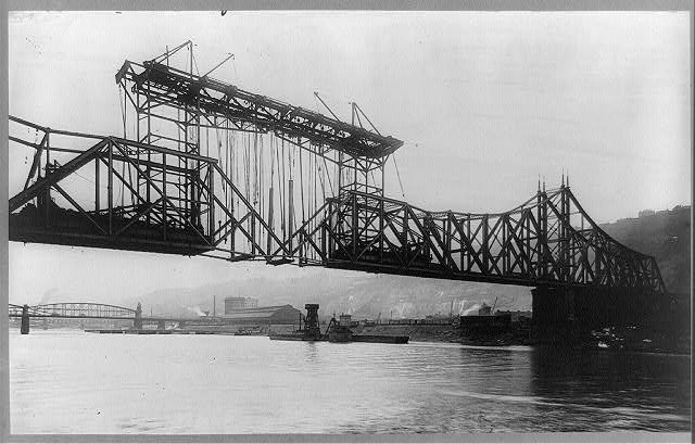 Photo:Wabash Railroad Bridge c1904 Steel Truss Lift Bridge
