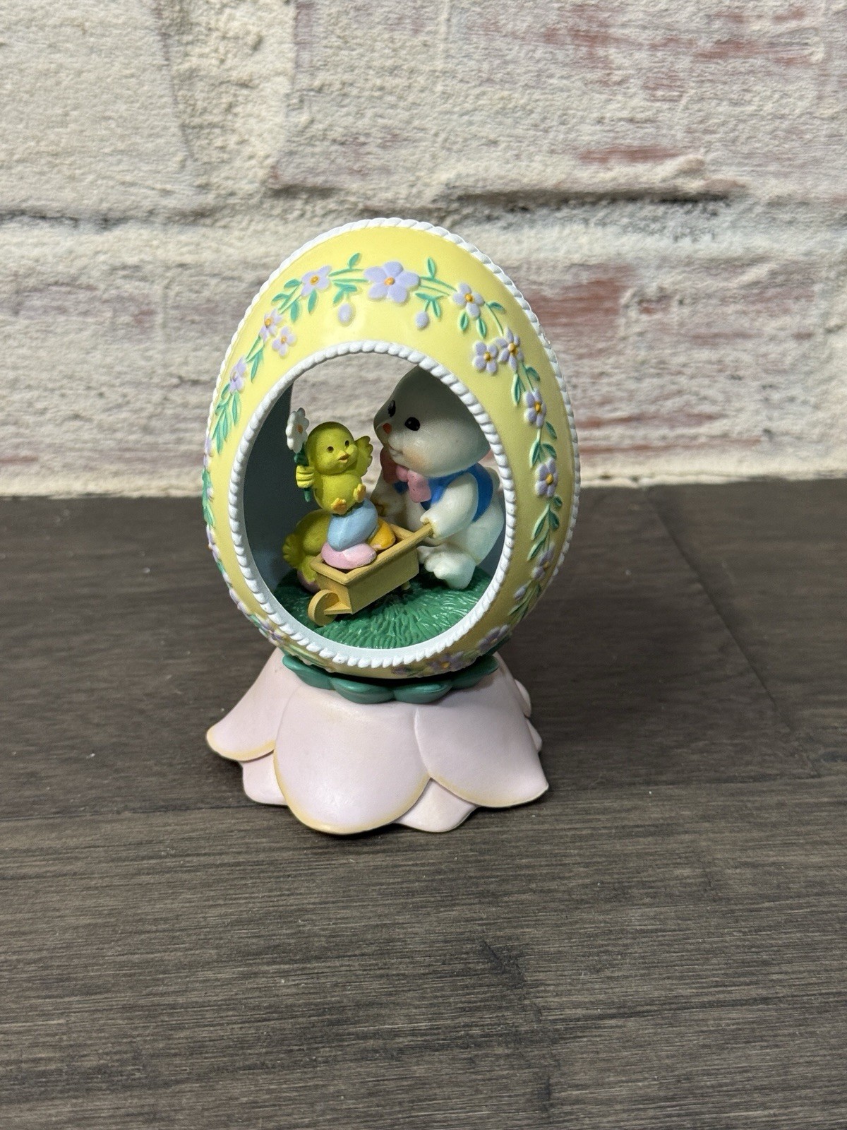 Vintage Enesco Rotating Musical Easter Egg Working Here Comes Peter Cottontail Vintage Enesco Rotating Musical Easter Egg Working Here Comes Peter Cottontail