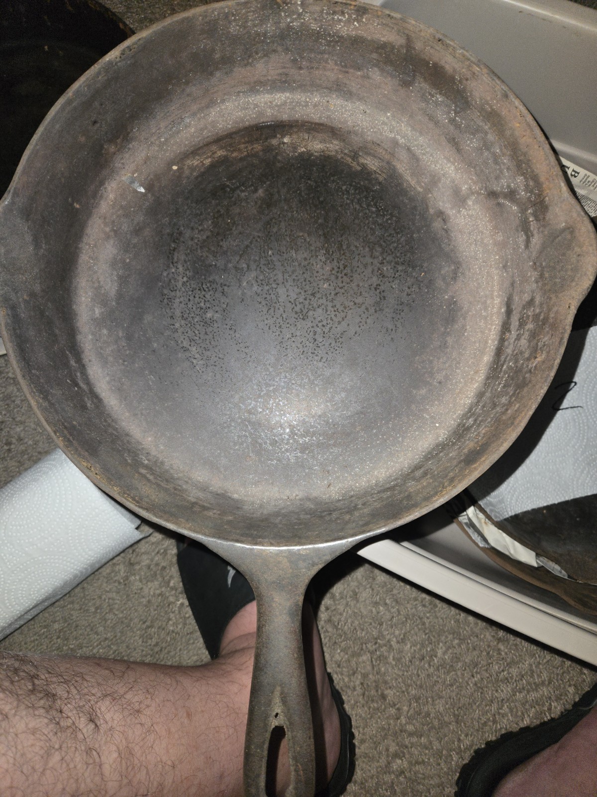 Antique Original WAPAK #10 Cast Iron Skillet Early 1900s