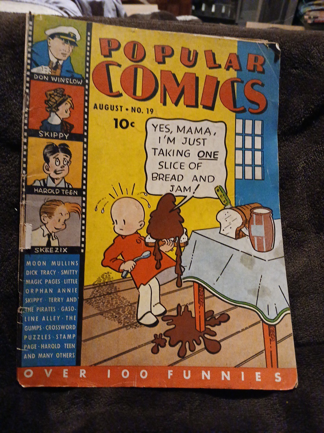 POPULAR #19 1937-DELL-DICK TRACY-GUMPS-SMITTY Don Winslow Platinum Age Comics