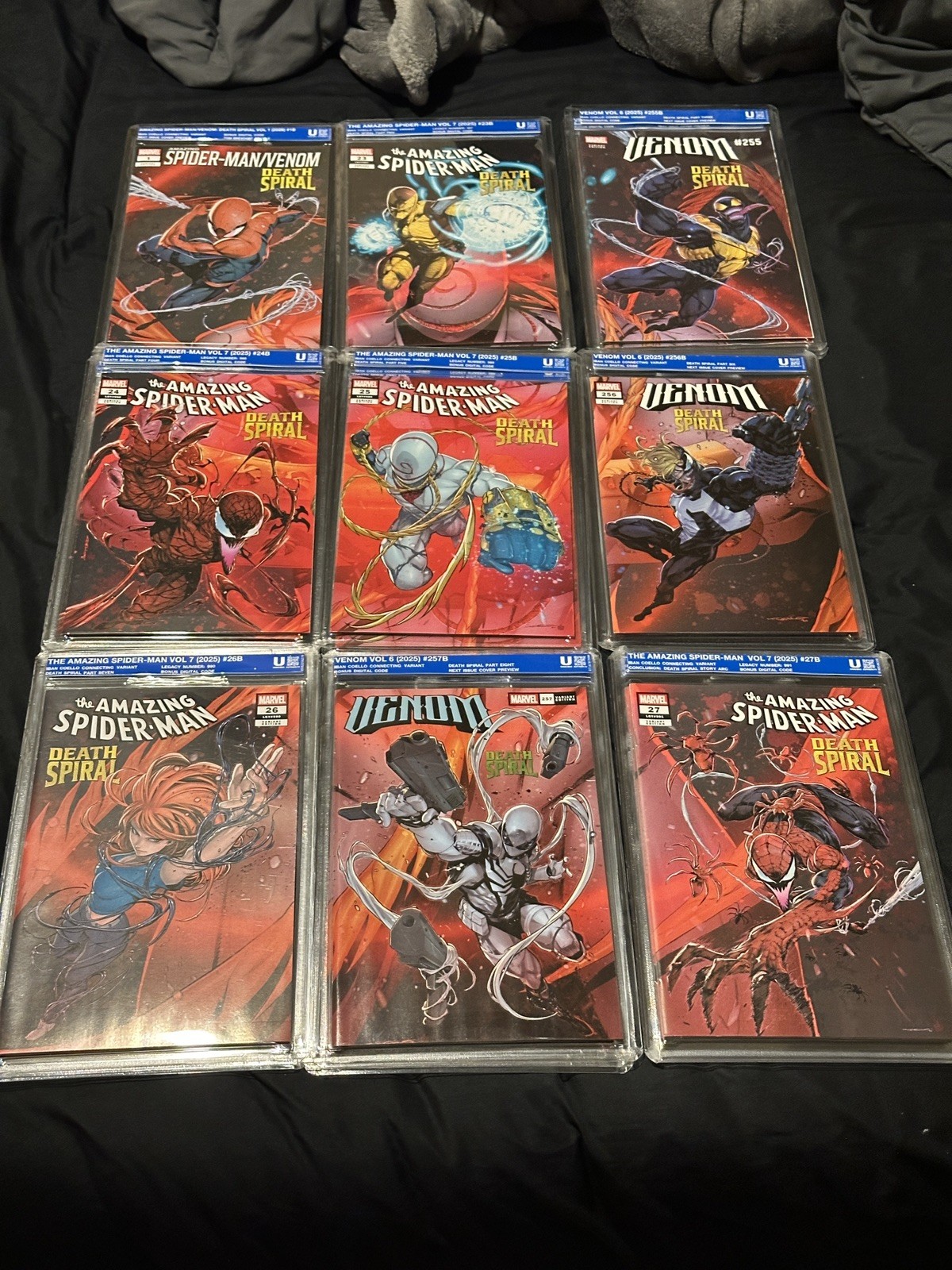 SEALED UNCIRCULATED Spider-Man Death Spiral Coello 9-Part Connecting Cover Set