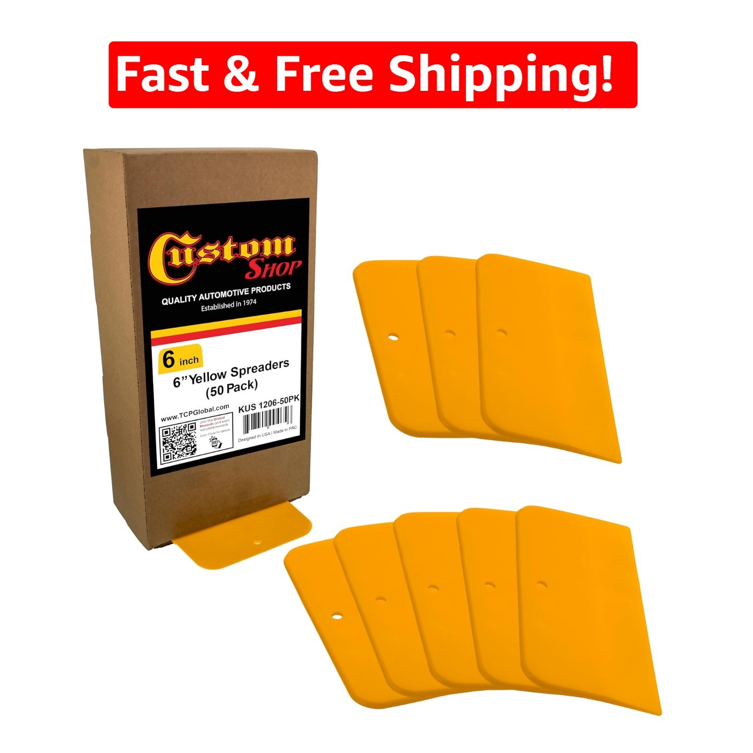 Versatile 50-Pack 6-Inch Spreaders for Automotive Body Filler & Epoxy Resin Work