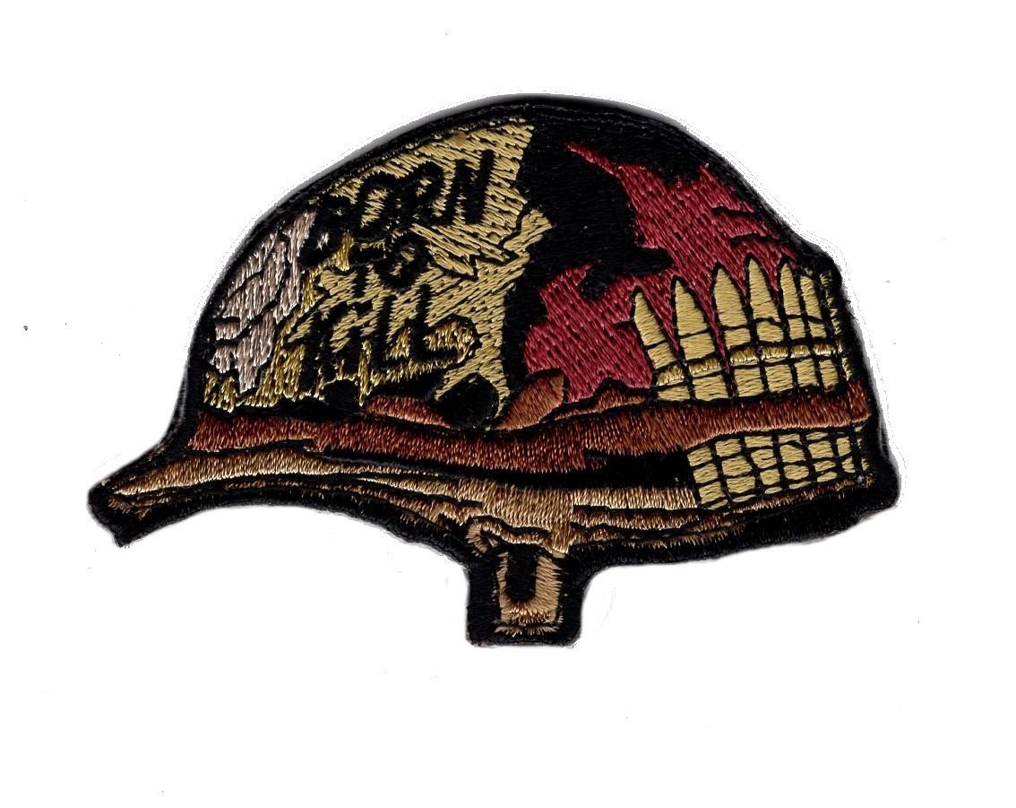 Born to Kill Full Metal Jacket Helmet Embroidered Hook Patch
