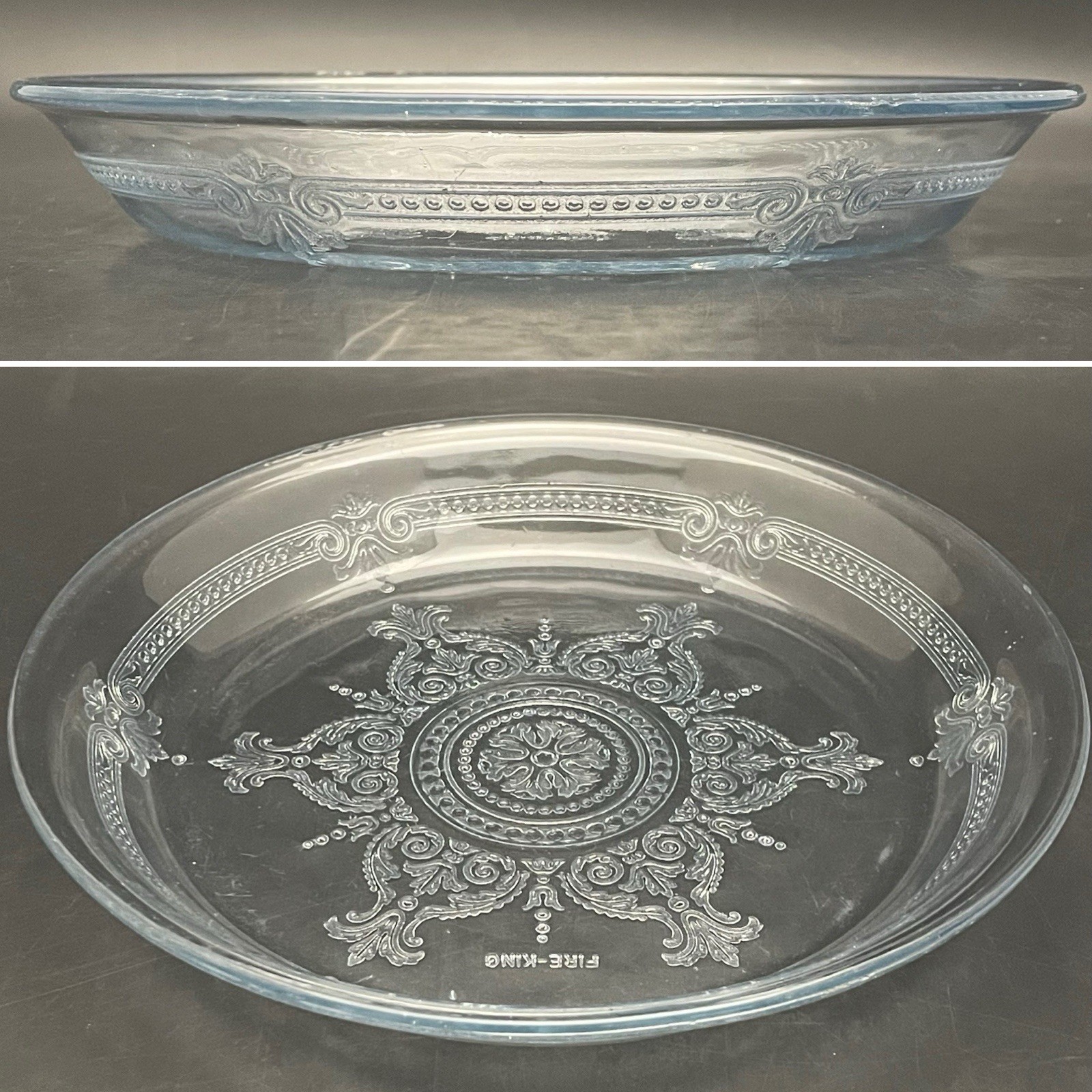 Fire King Sapphire Blue Philbe Pie Plate/Dish 1941-56 Made in USA 9.25 Fire King Sapphire Blue Philbe Pie Plate/Dish 1941-56 Made in USA 9.25