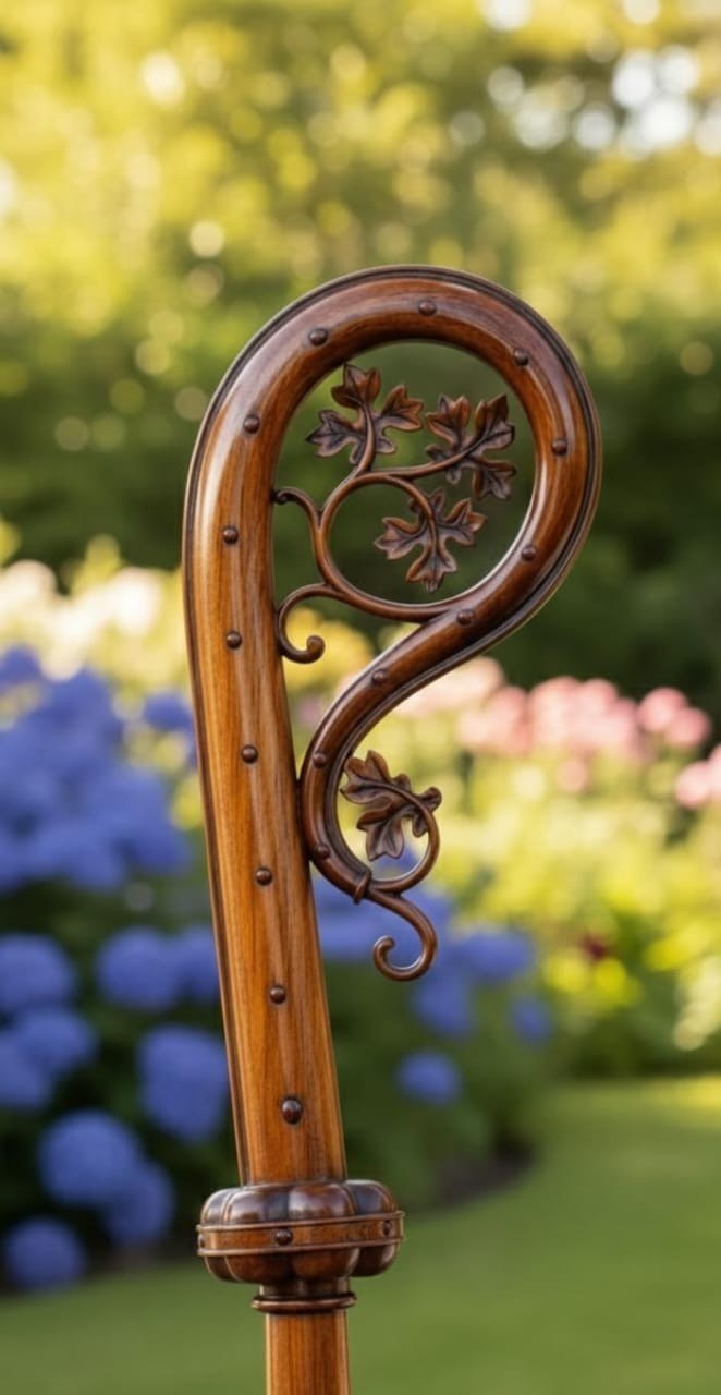 Wooden CROZIER Bishop Staff Crosier Quality Craftsmanship, 72\