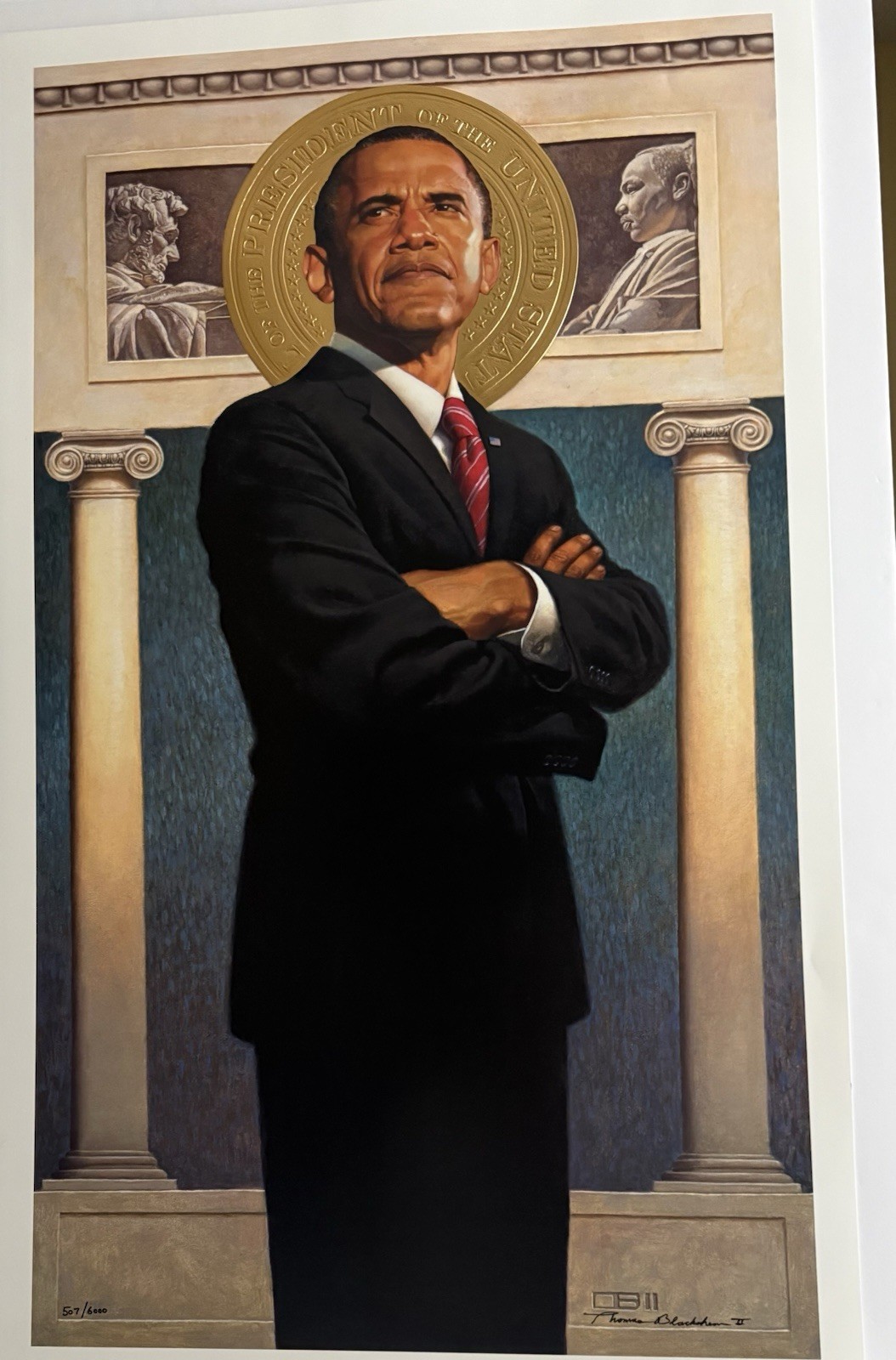 44th President Limited Edition Signed/Numbered.  507/6000