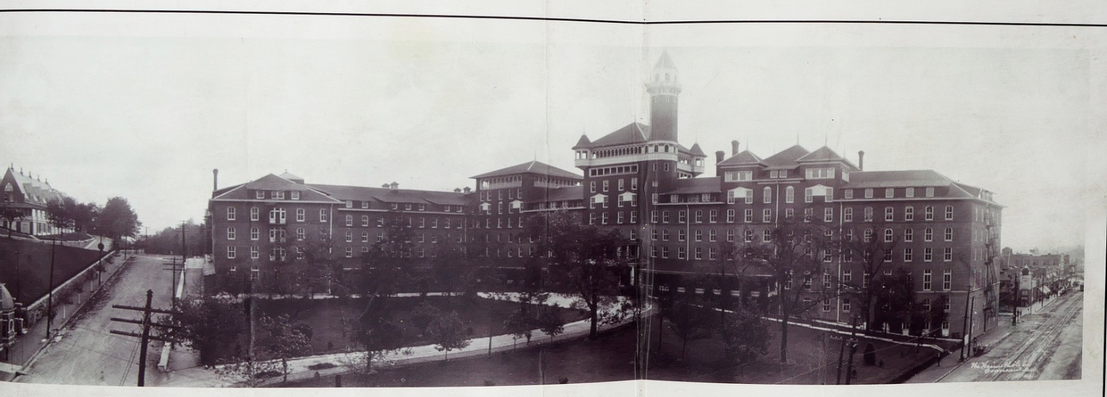 Hot Springs Arkansas c1900 Panoramic Photo Eastman Arlington Hotels 36\