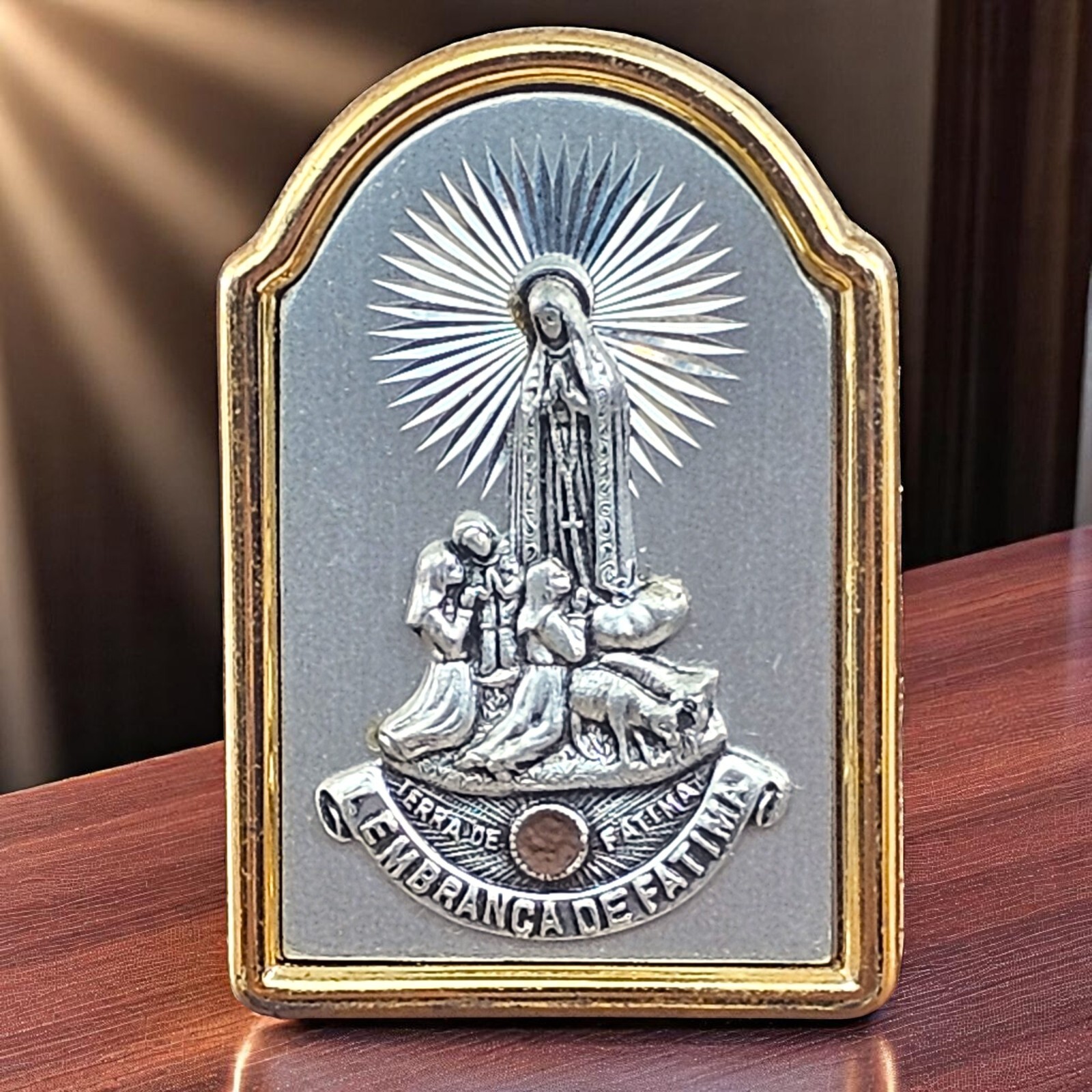VTG Our Lady Lembranca De Fatima Three Shepards Fridge Magnet Terra Christian